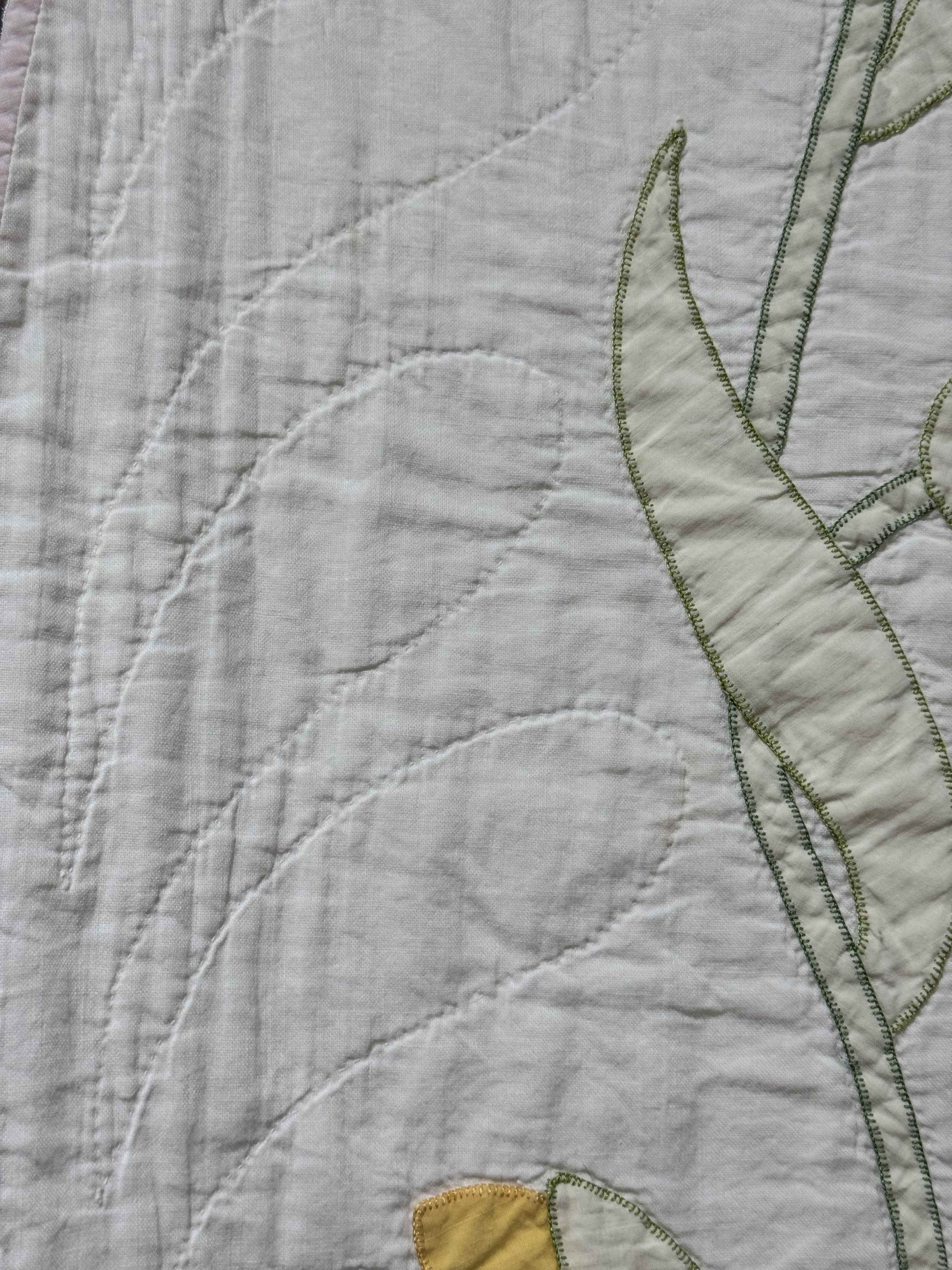 Vintage Quilt Yankee Garden Floral Applique