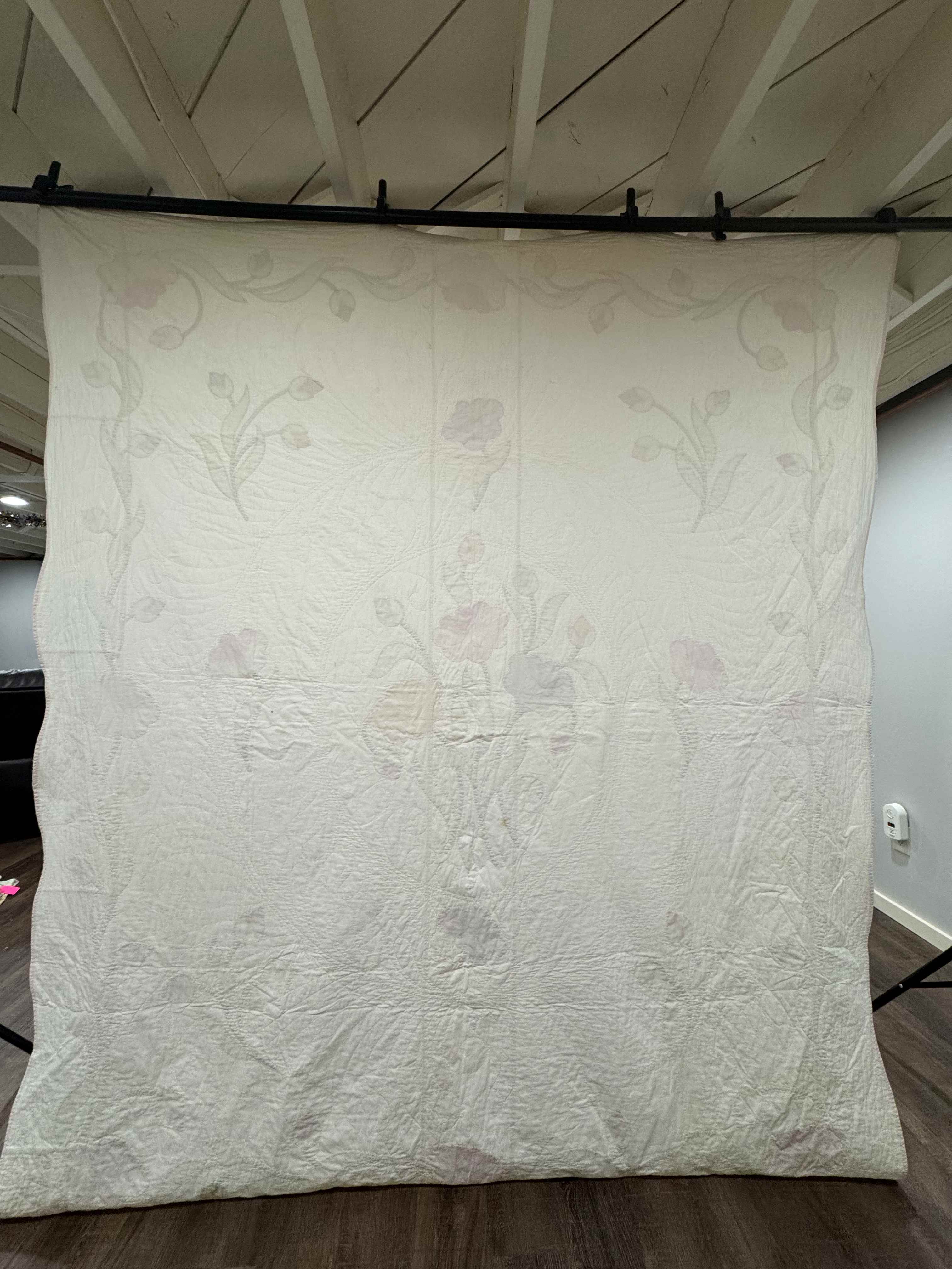Vintage Quilt Yankee Garden Floral Applique