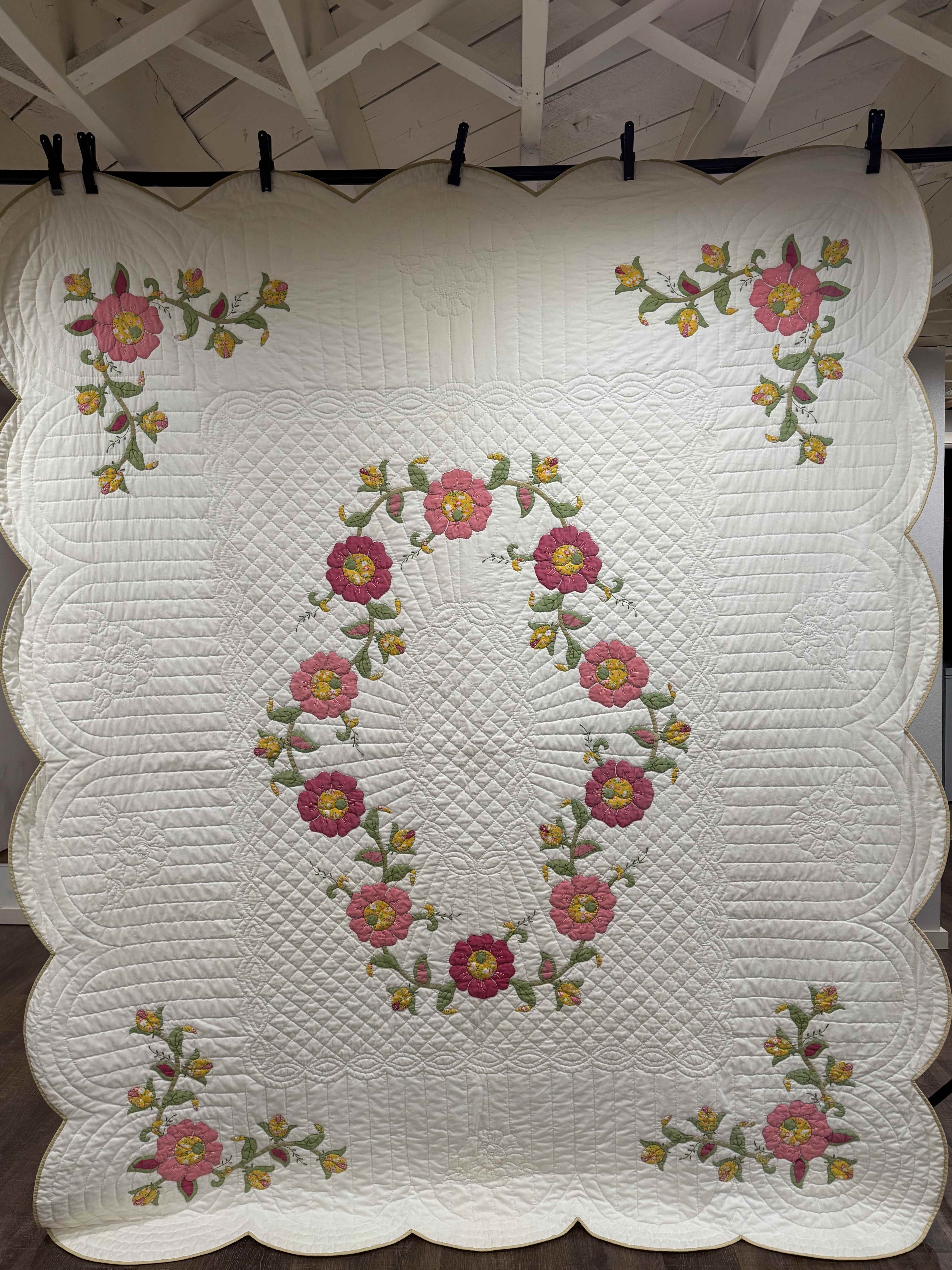 Vintage Quilt Calico Rose Kit Quilt