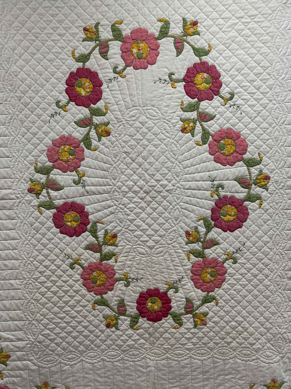 Vintage Quilt Calico Rose Kit Quilt