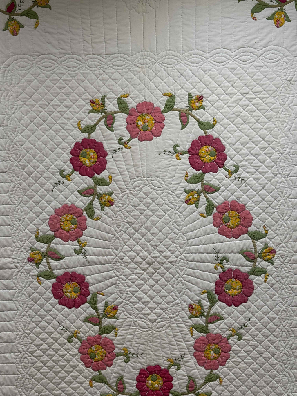 Vintage Quilt Calico Rose Kit Quilt