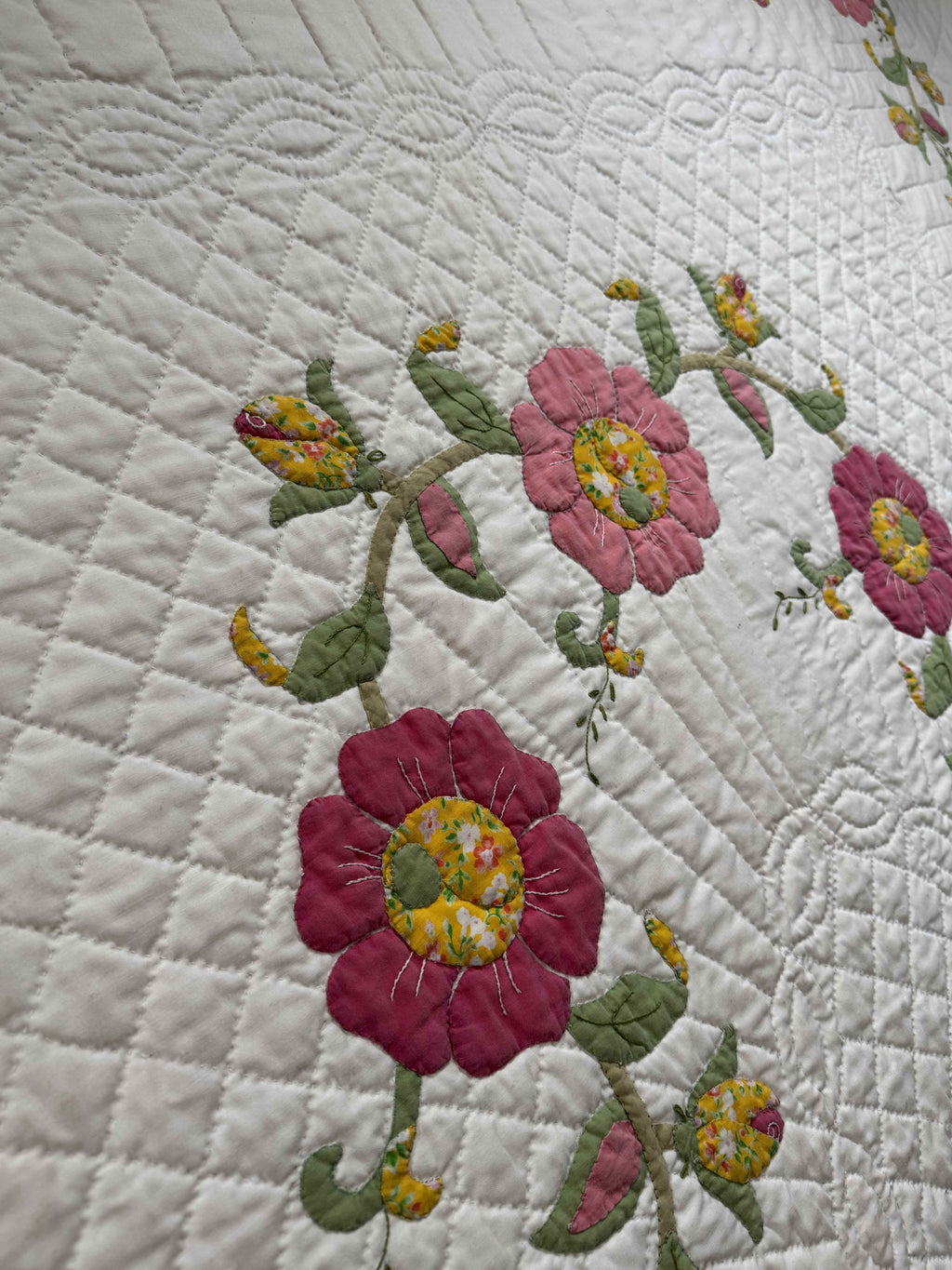 Vintage Quilt Calico Rose Kit Quilt