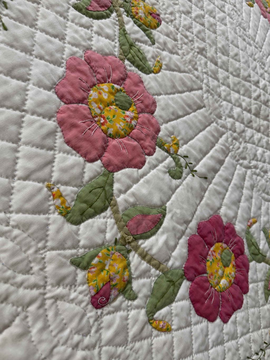 Vintage Quilt Calico Rose Kit Quilt
