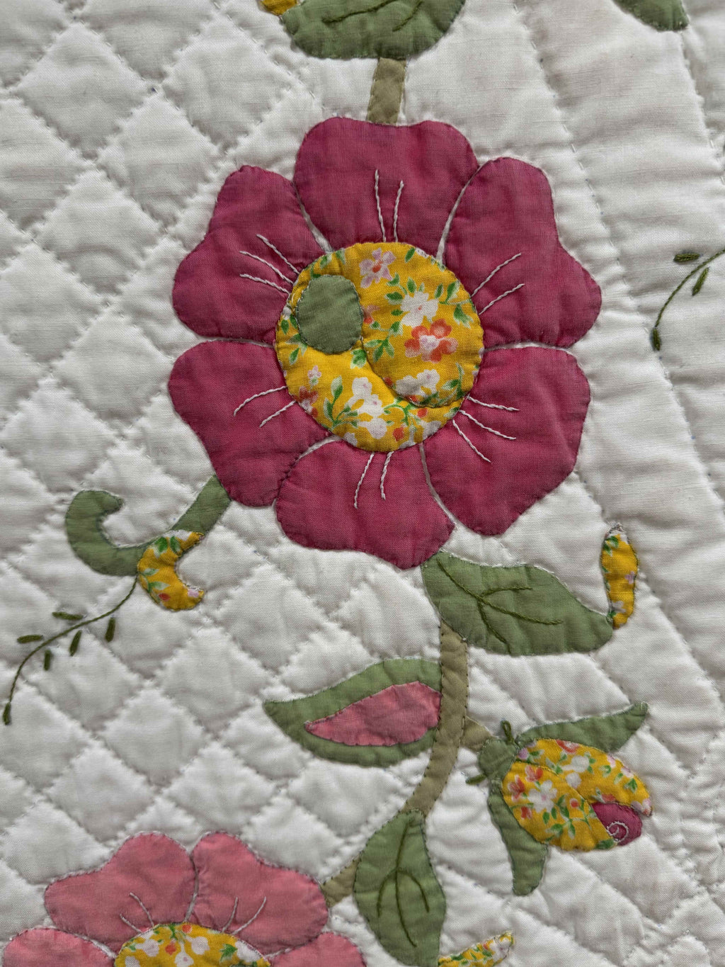 Vintage Quilt Calico Rose Kit Quilt
