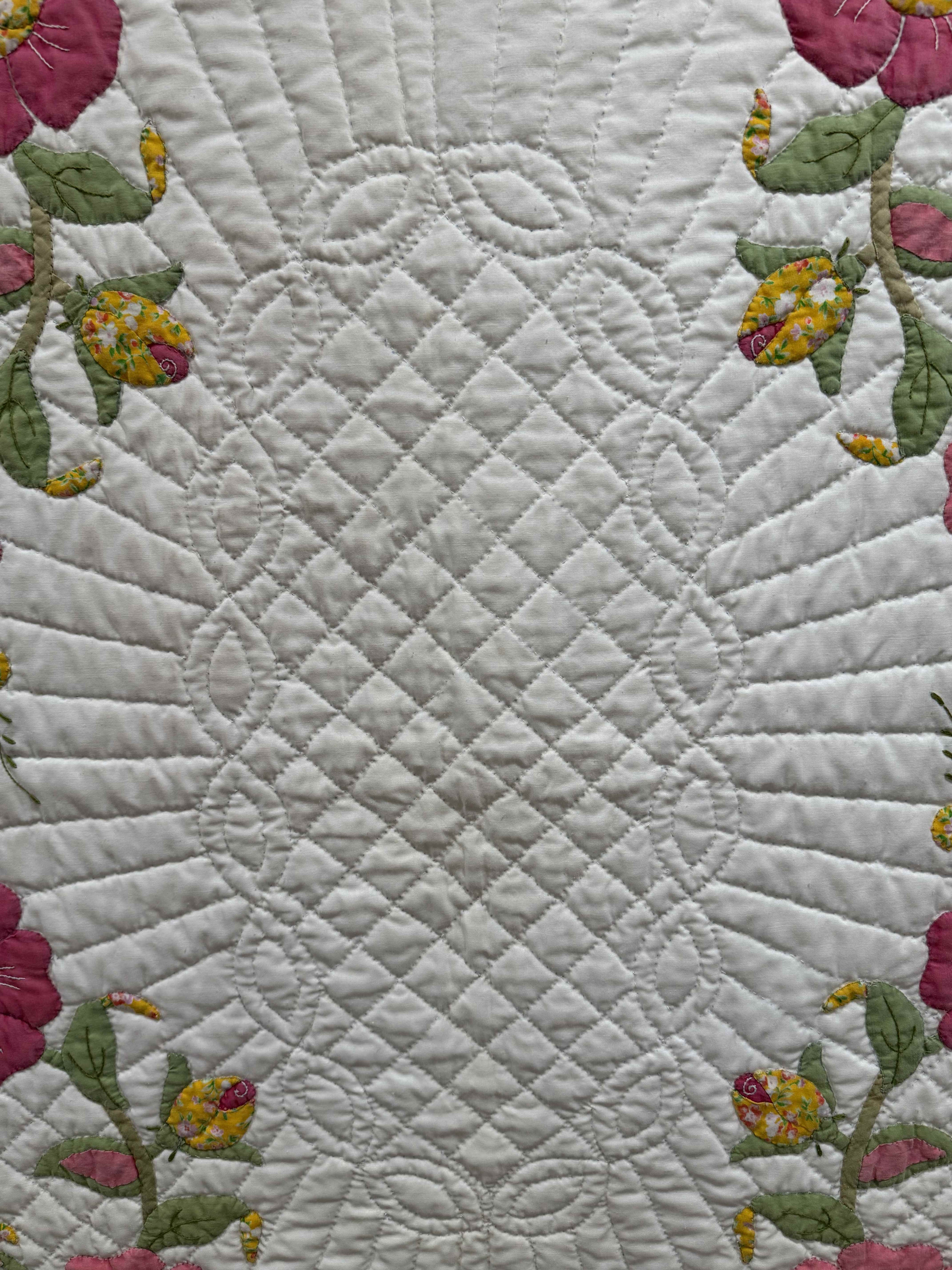 Vintage Quilt Calico Rose Kit Quilt