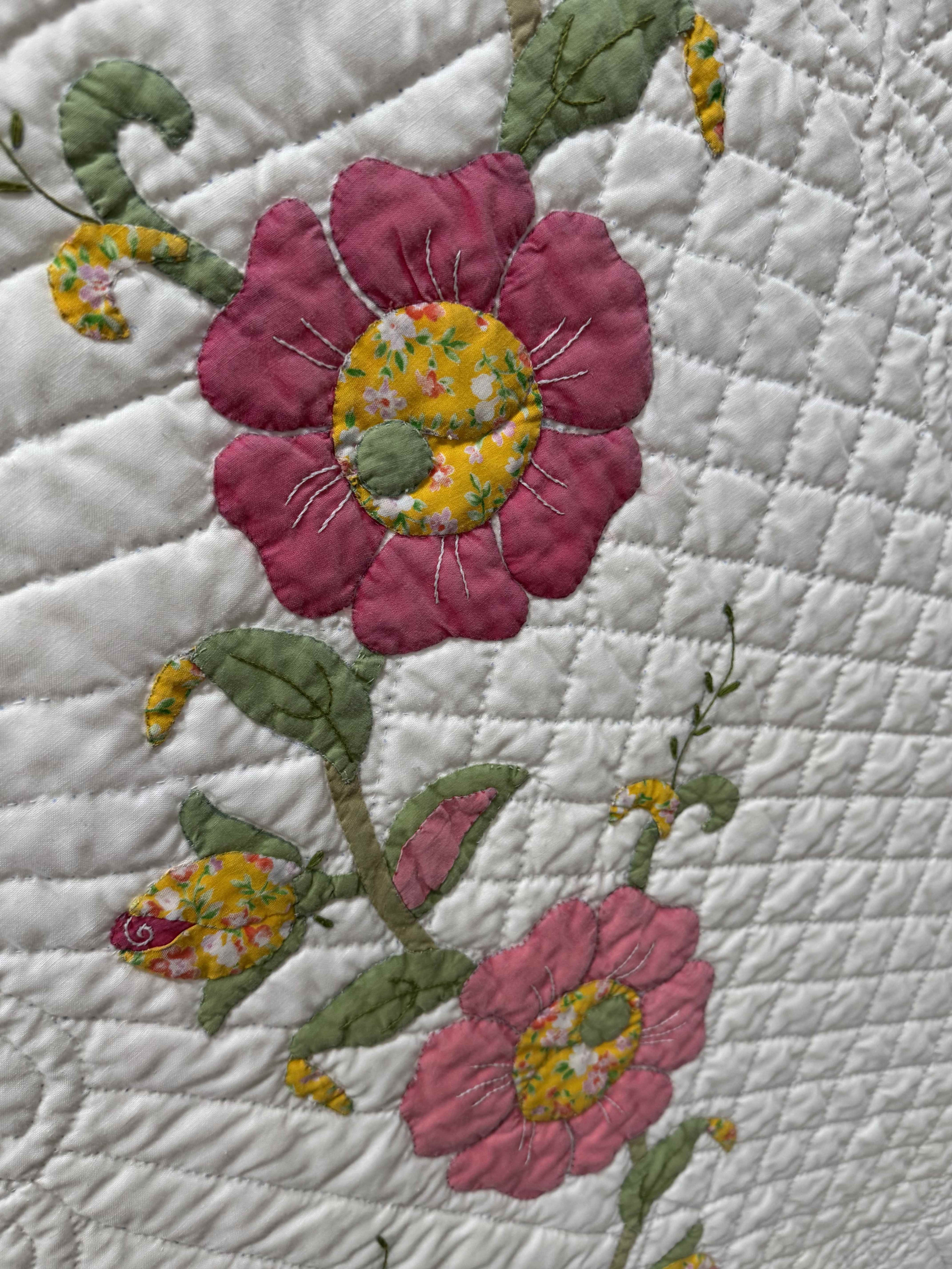 Vintage Quilt Calico Rose Kit Quilt