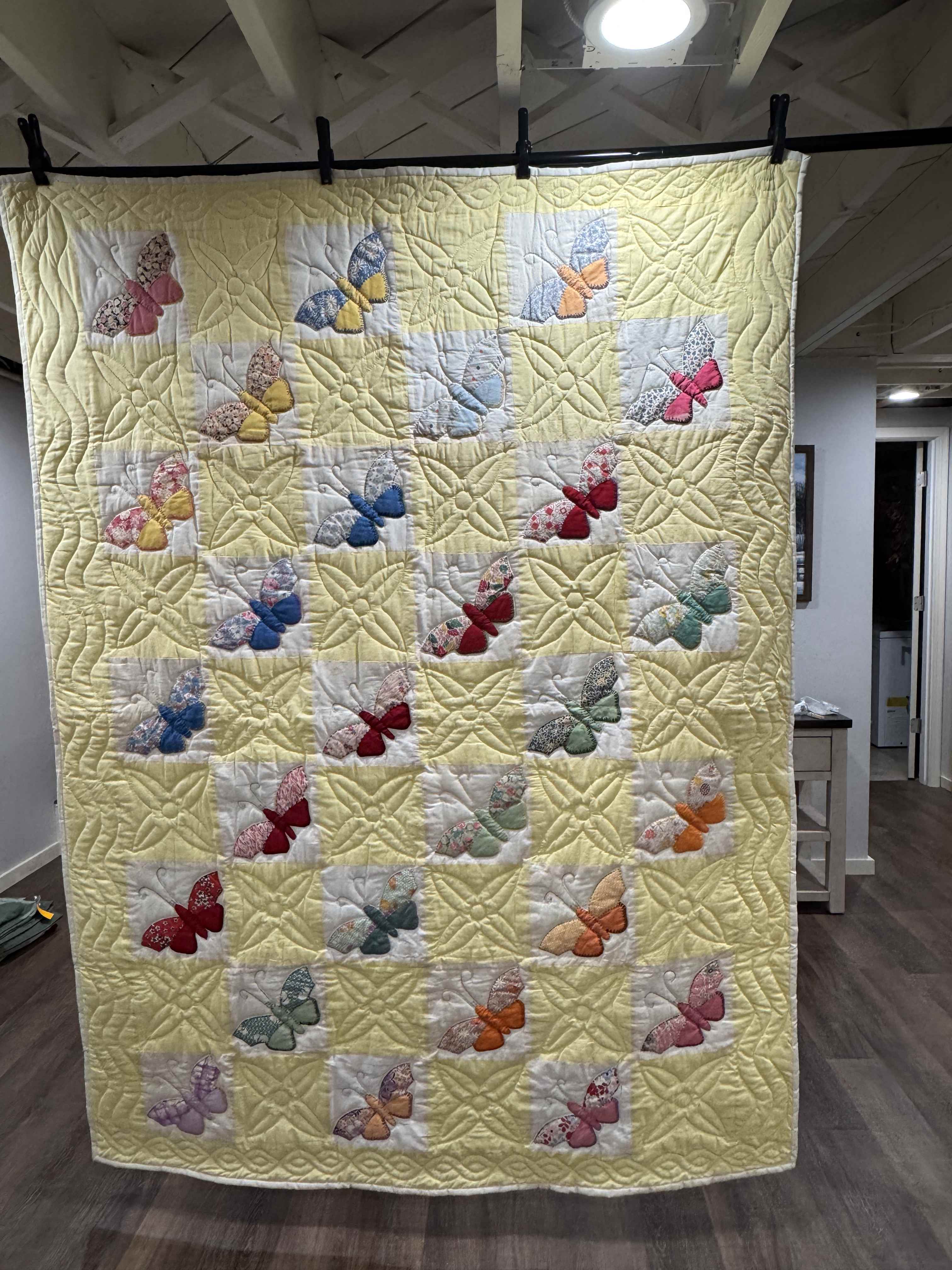 **SOLD Vintage Quilt Butterfly Applique SOLD**