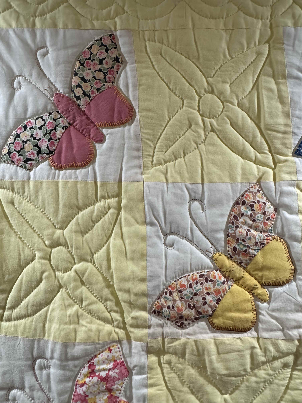**SOLD Vintage Quilt Butterfly Applique SOLD**