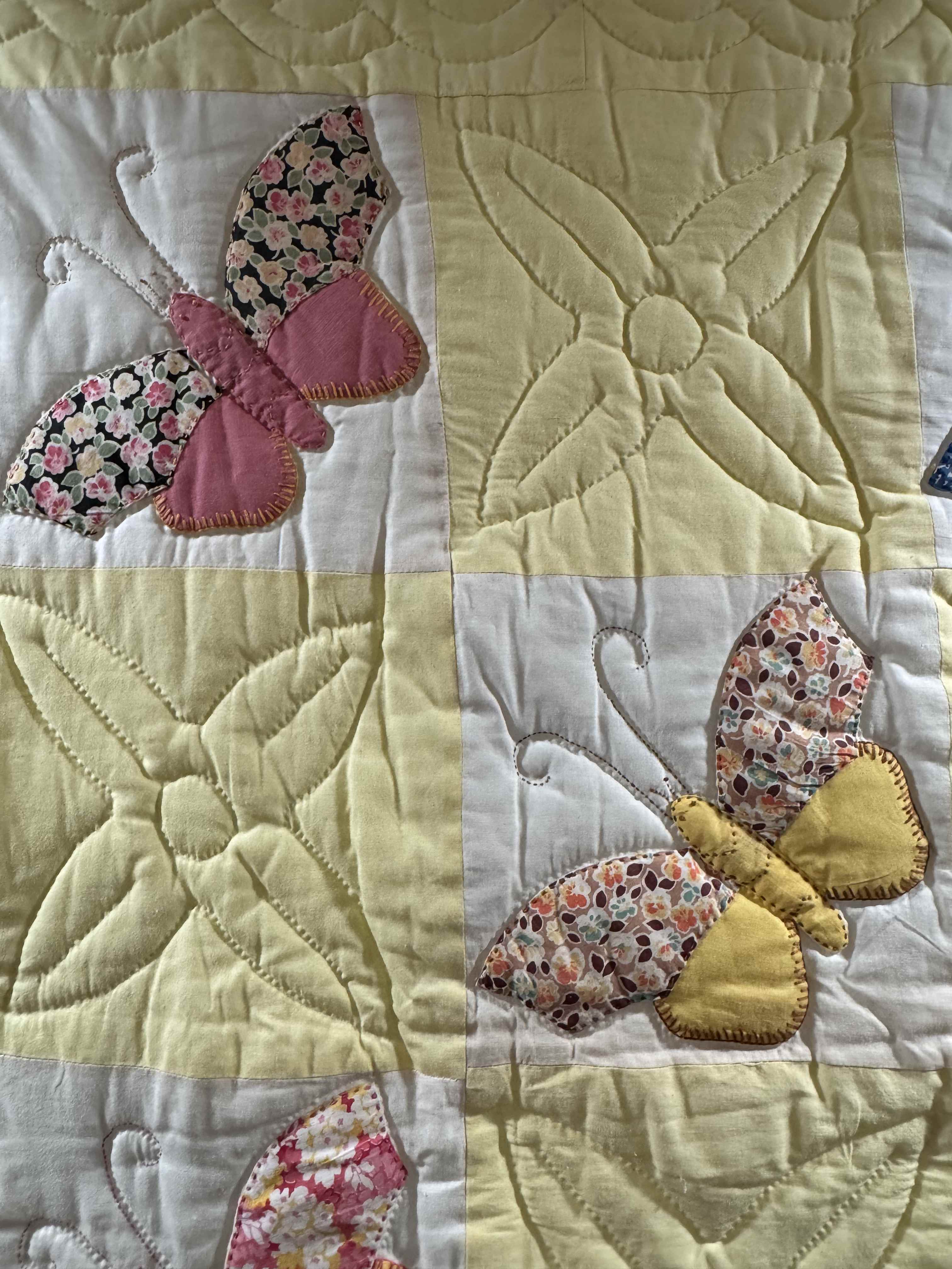**SOLD Vintage Quilt Butterfly Applique SOLD**