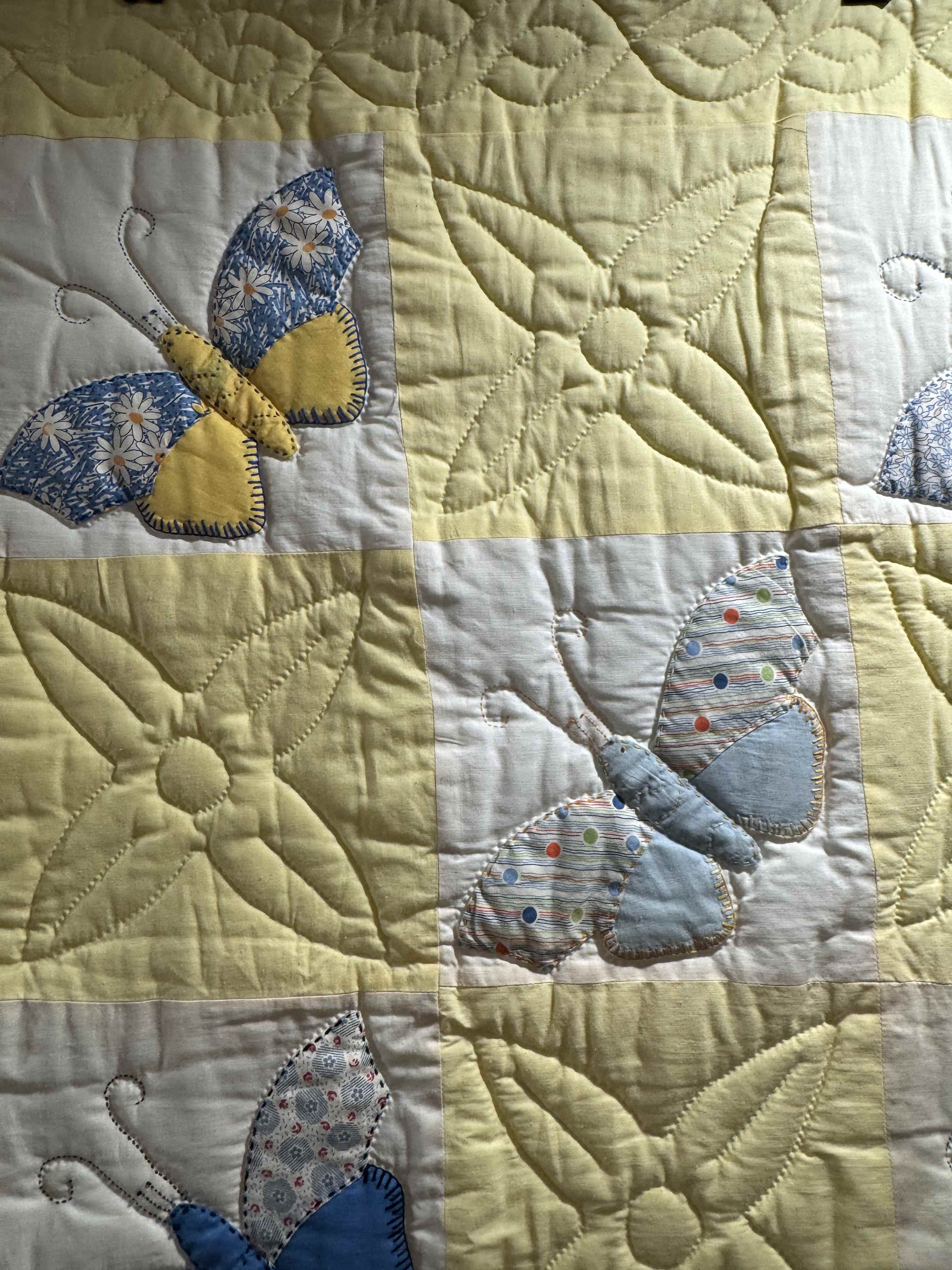**SOLD Vintage Quilt Butterfly Applique SOLD**