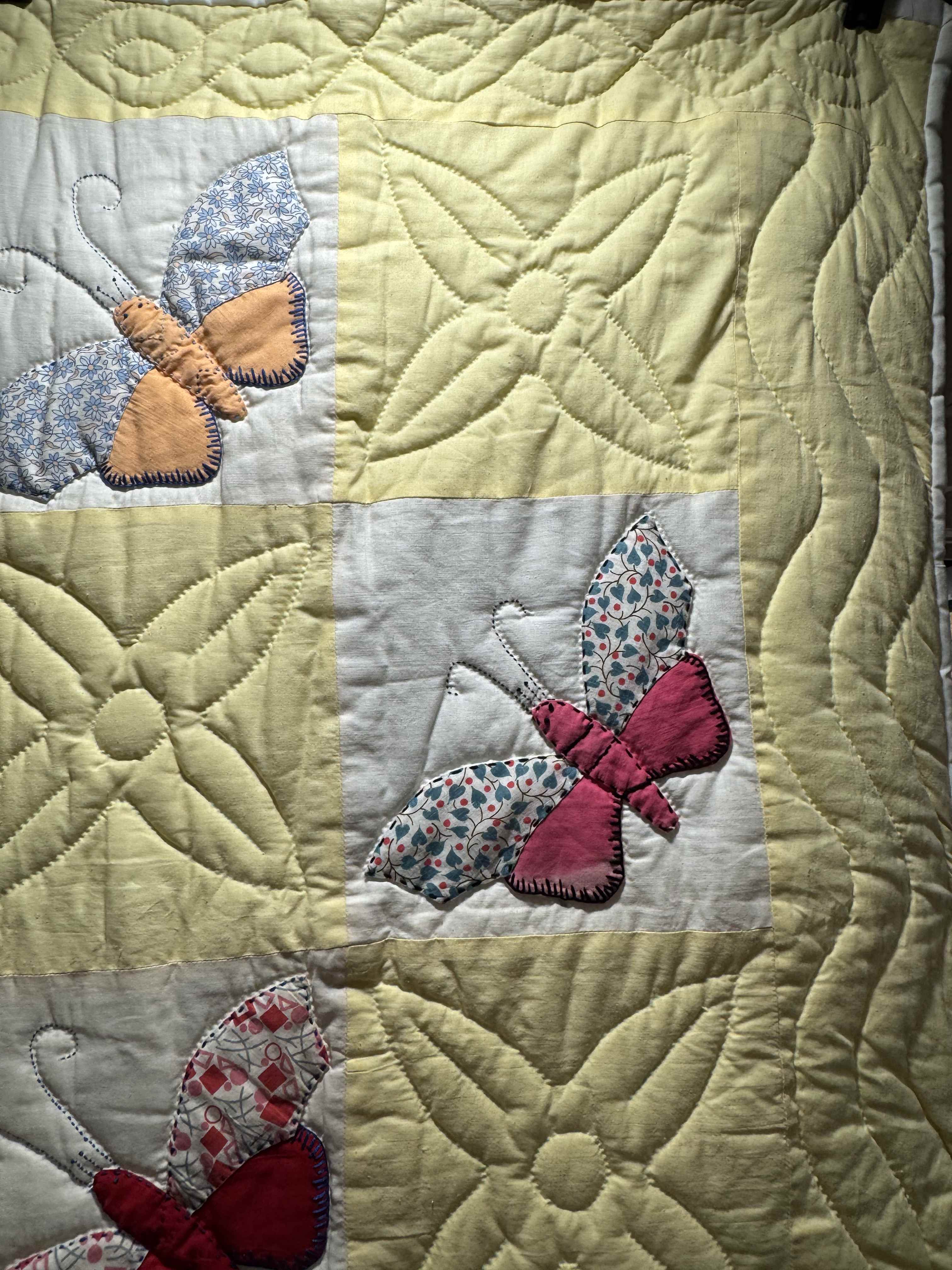**SOLD Vintage Quilt Butterfly Applique SOLD**