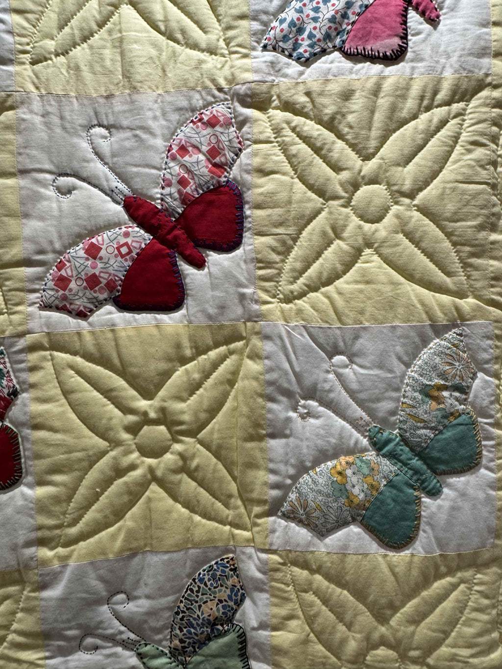**SOLD Vintage Quilt Butterfly Applique SOLD**