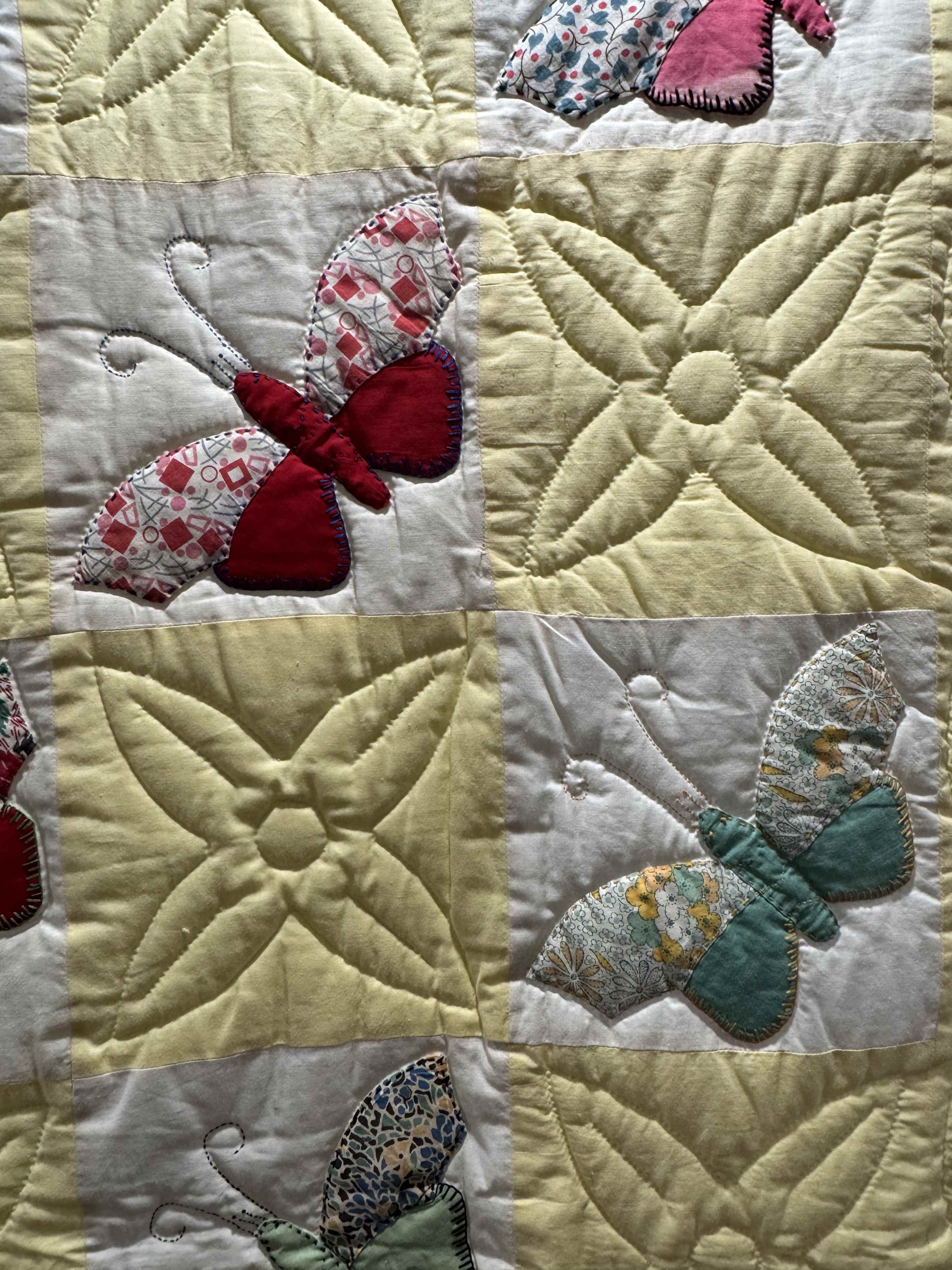 **SOLD Vintage Quilt Butterfly Applique SOLD**