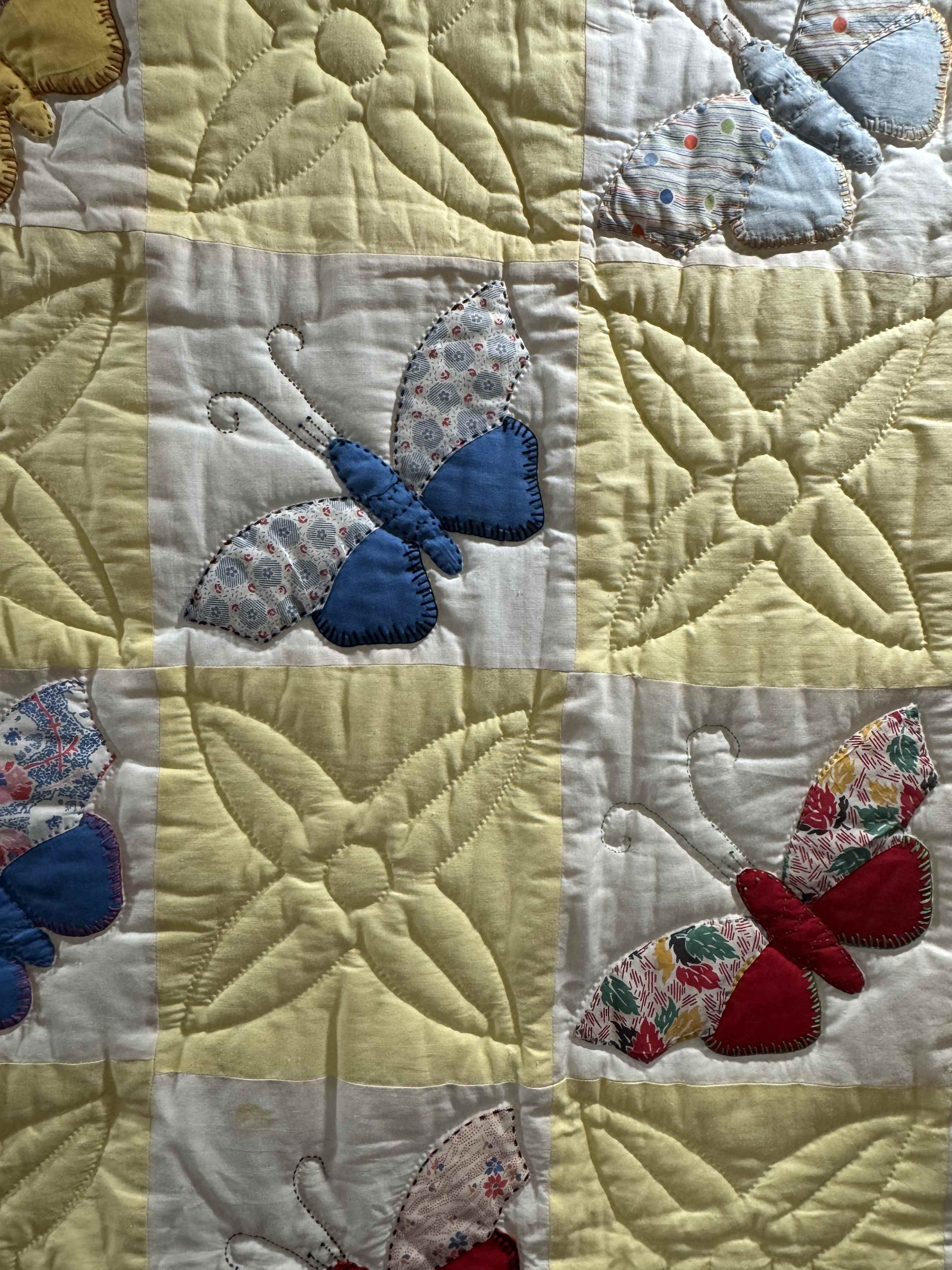 **SOLD Vintage Quilt Butterfly Applique SOLD**