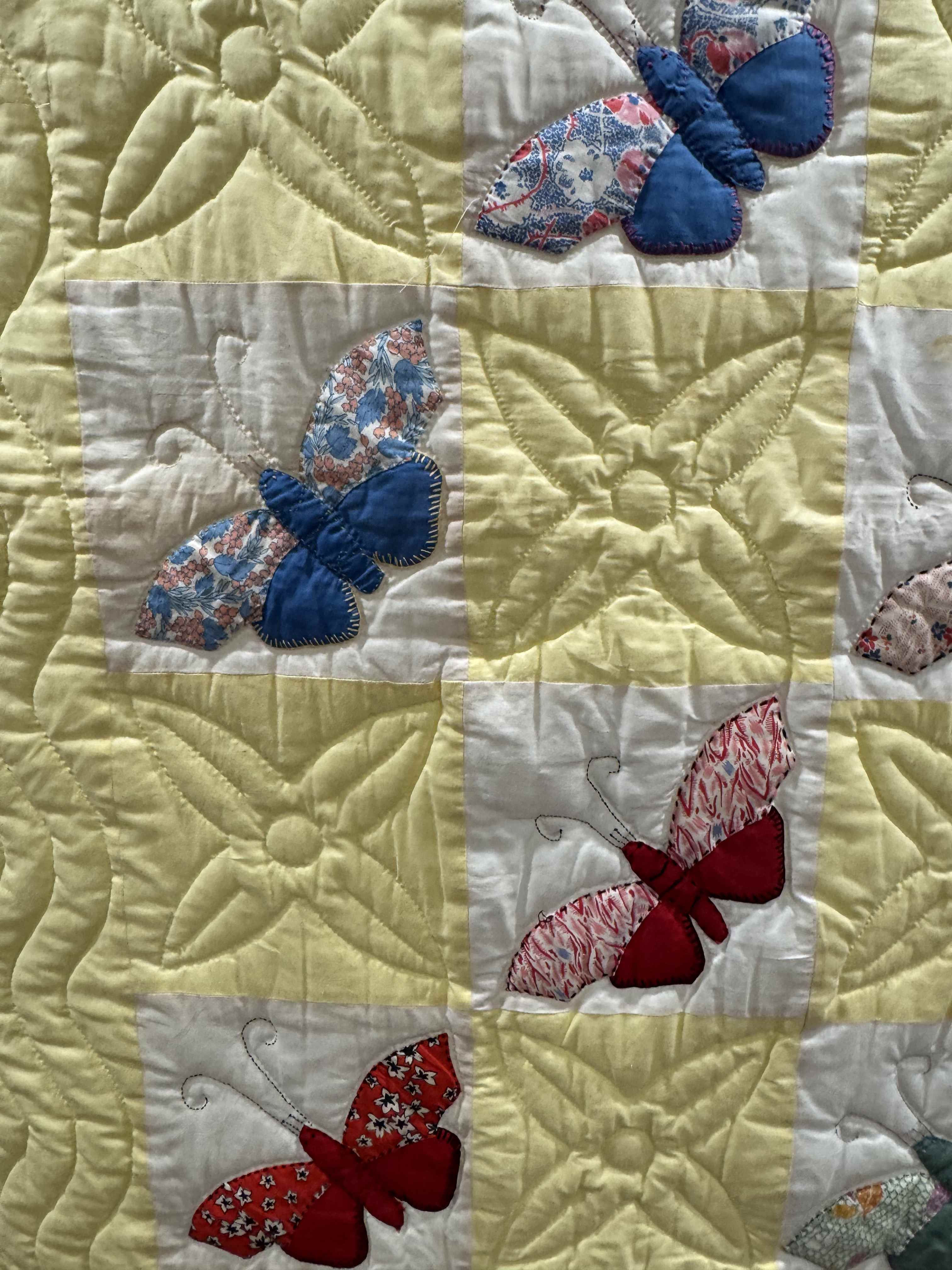 **SOLD Vintage Quilt Butterfly Applique SOLD**