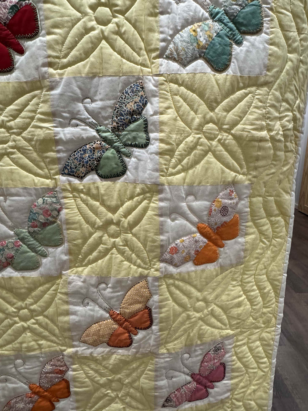 **SOLD Vintage Quilt Butterfly Applique SOLD**