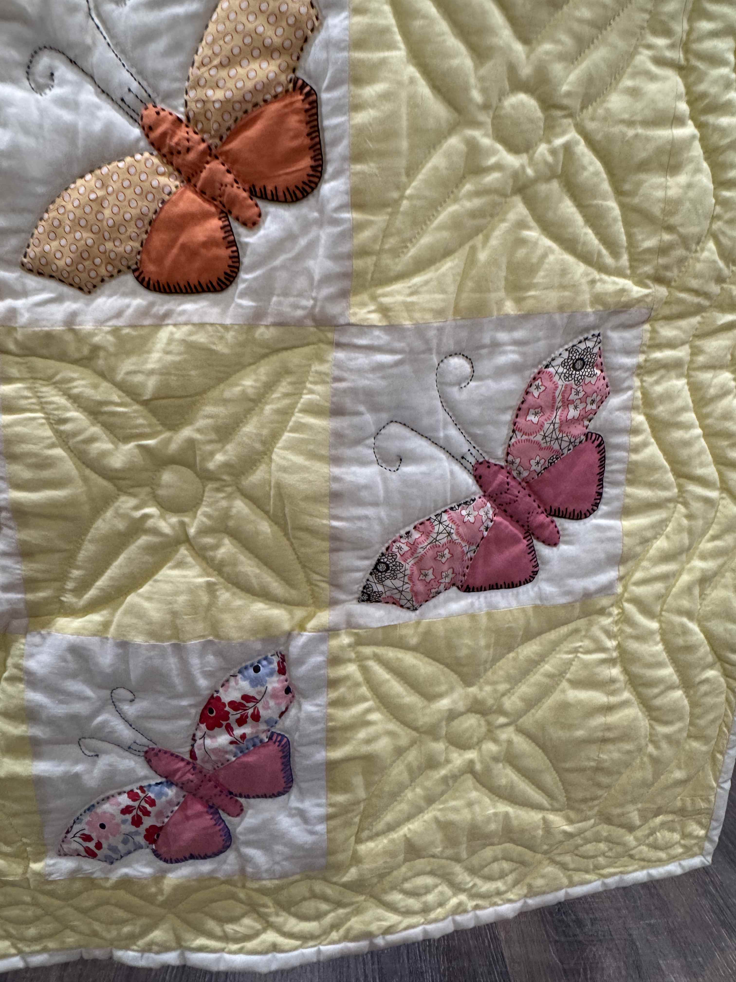 **SOLD Vintage Quilt Butterfly Applique SOLD**
