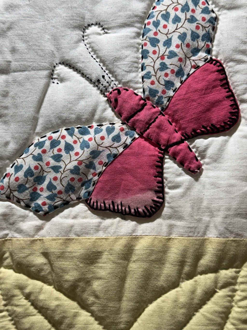 **SOLD Vintage Quilt Butterfly Applique SOLD**