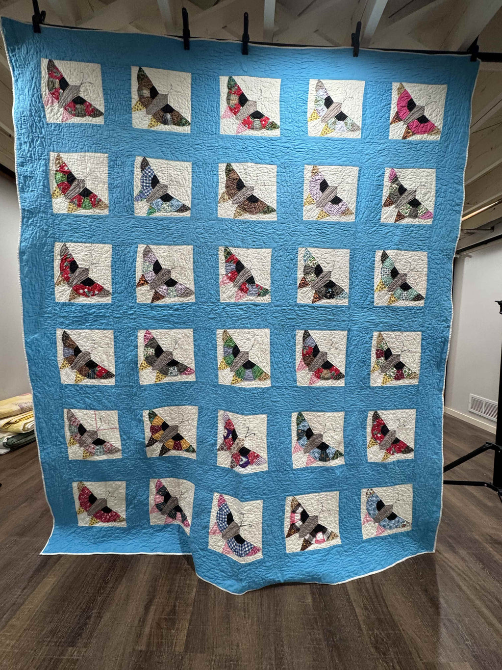 **SOLD Vintage Quilt Pieced Butterfly SOLD**