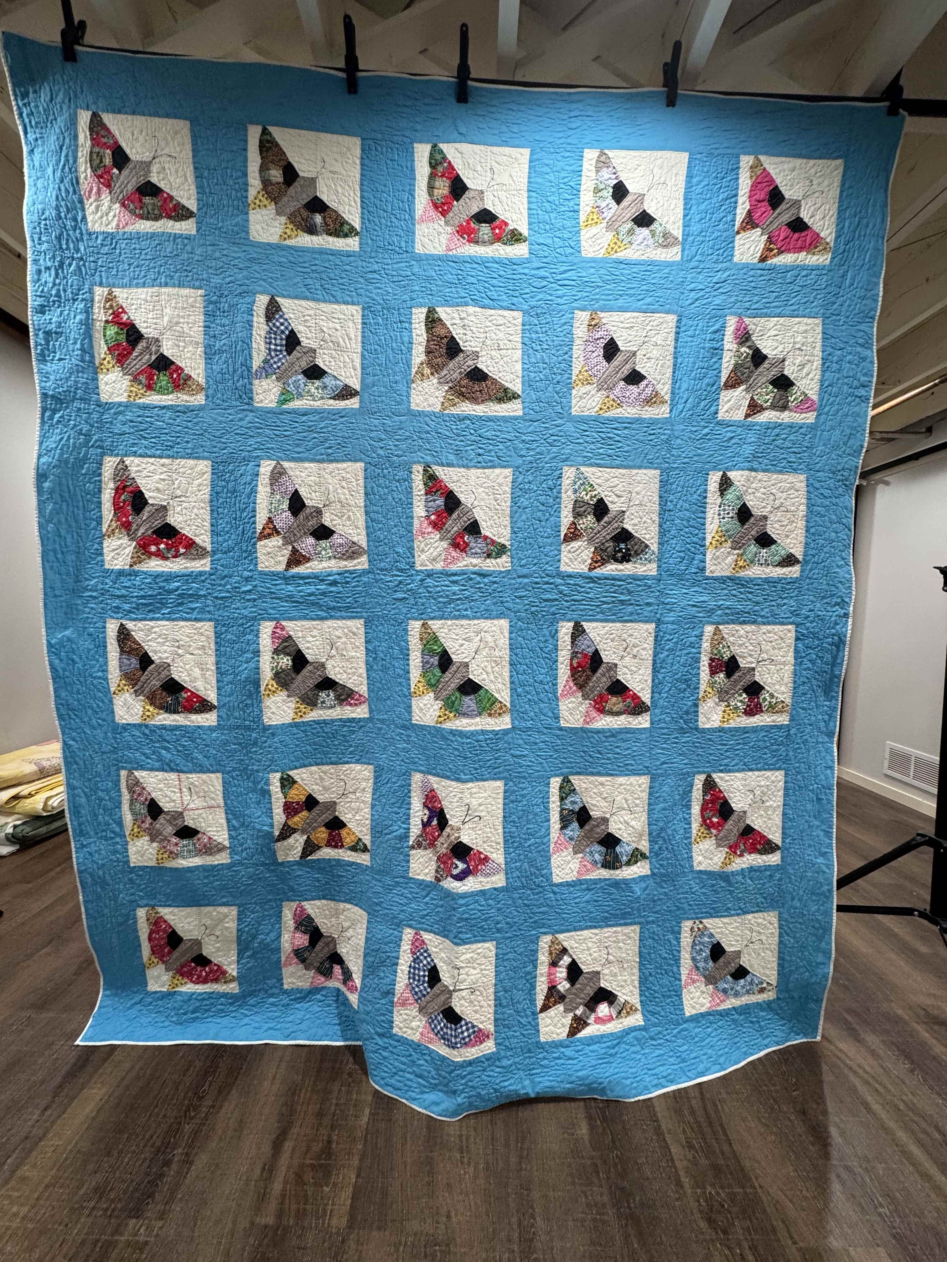 **SOLD Vintage Quilt Pieced Butterfly SOLD**
