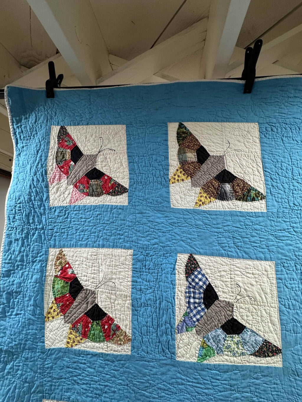 **SOLD Vintage Quilt Pieced Butterfly SOLD**