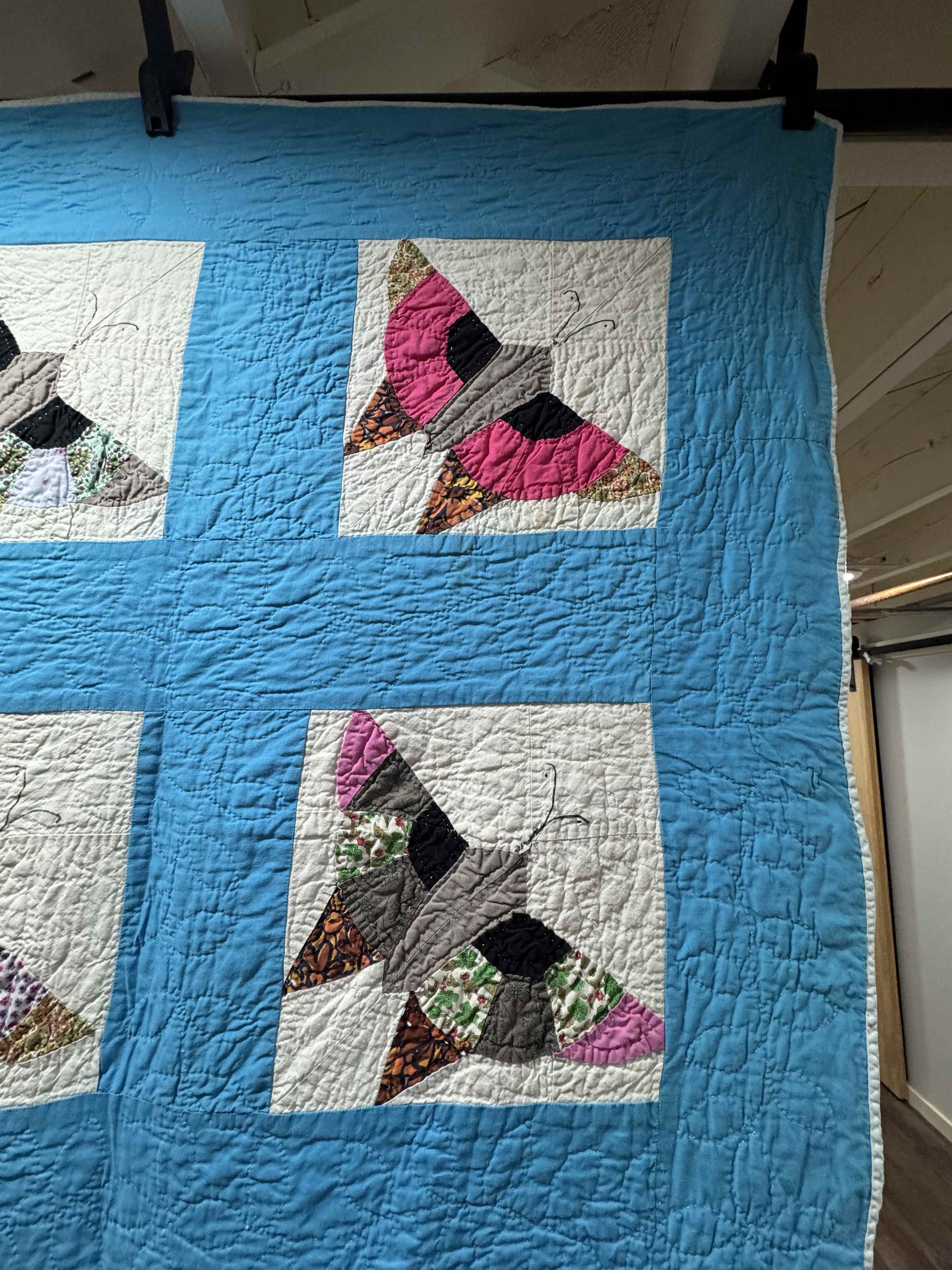 **SOLD Vintage Quilt Pieced Butterfly SOLD**