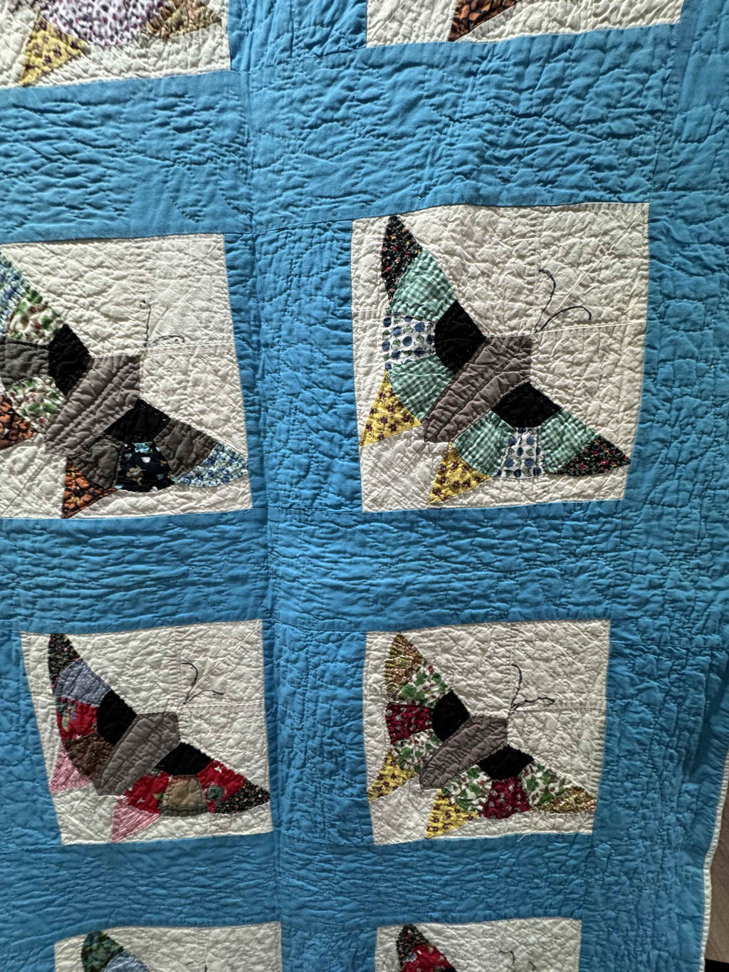 **SOLD Vintage Quilt Pieced Butterfly SOLD**