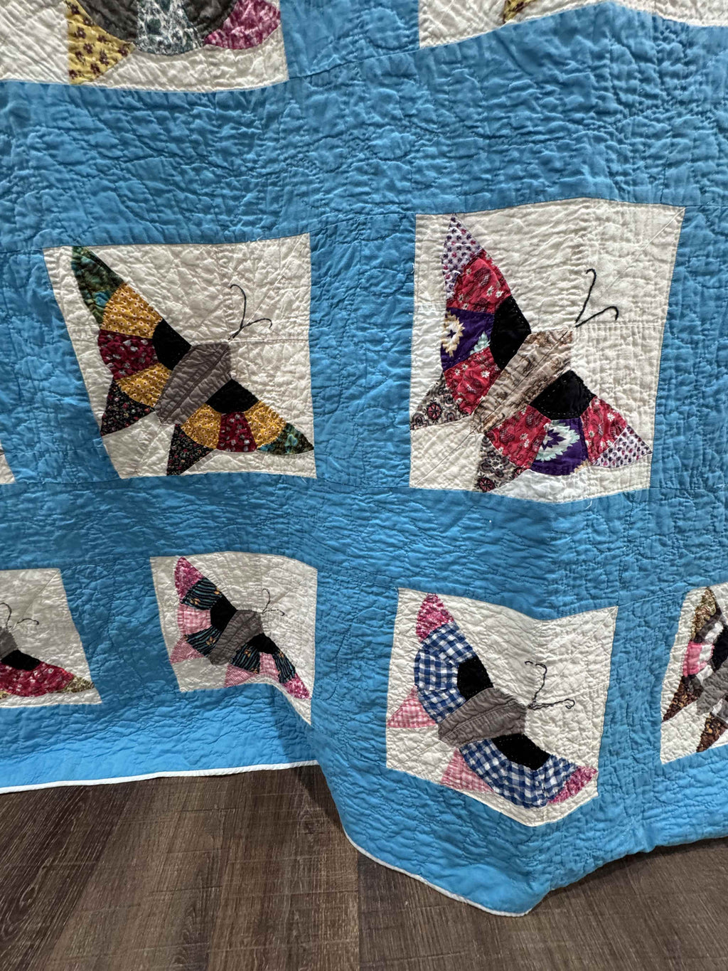 **SOLD Vintage Quilt Pieced Butterfly SOLD**