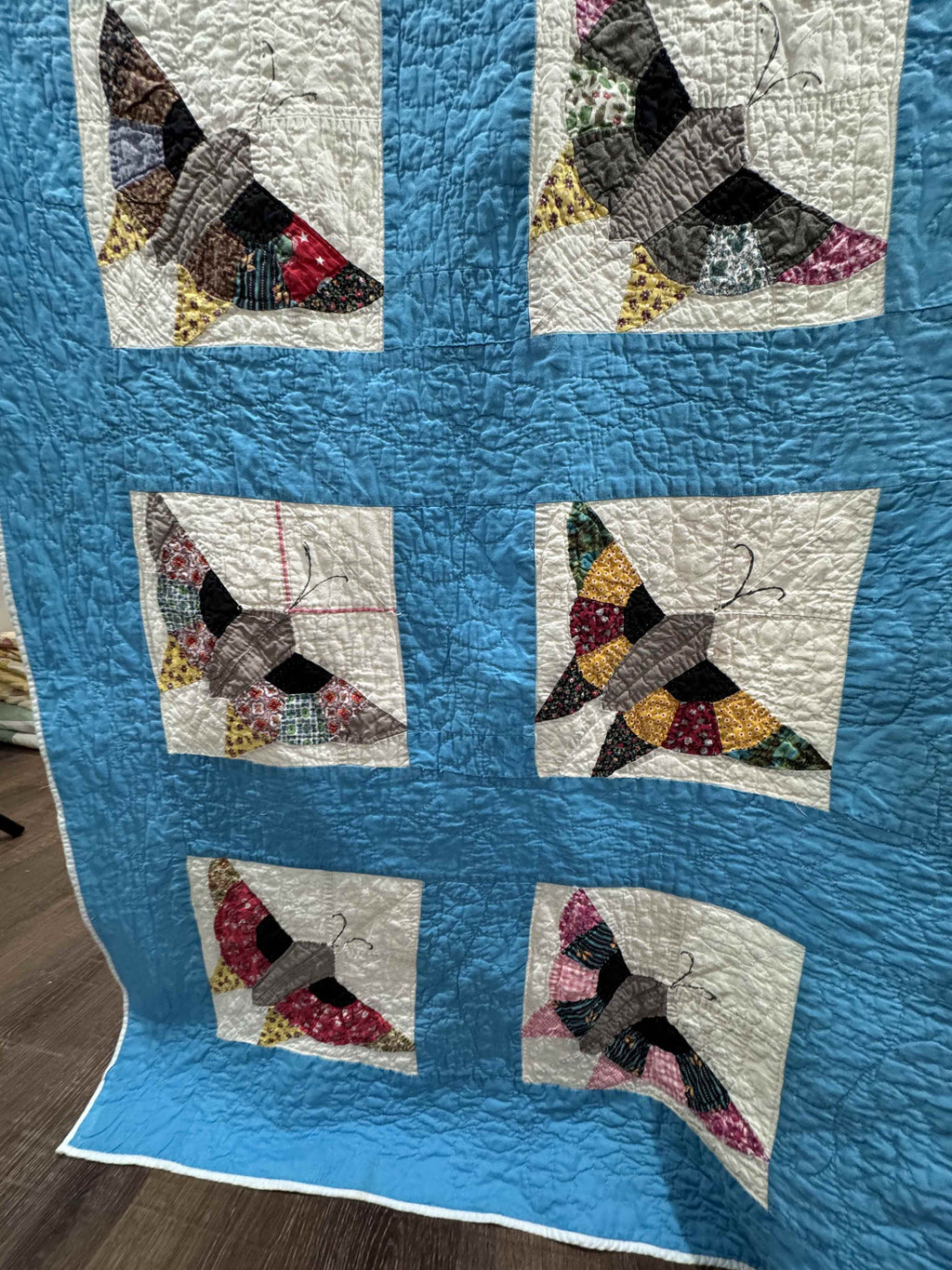 **SOLD Vintage Quilt Pieced Butterfly SOLD**