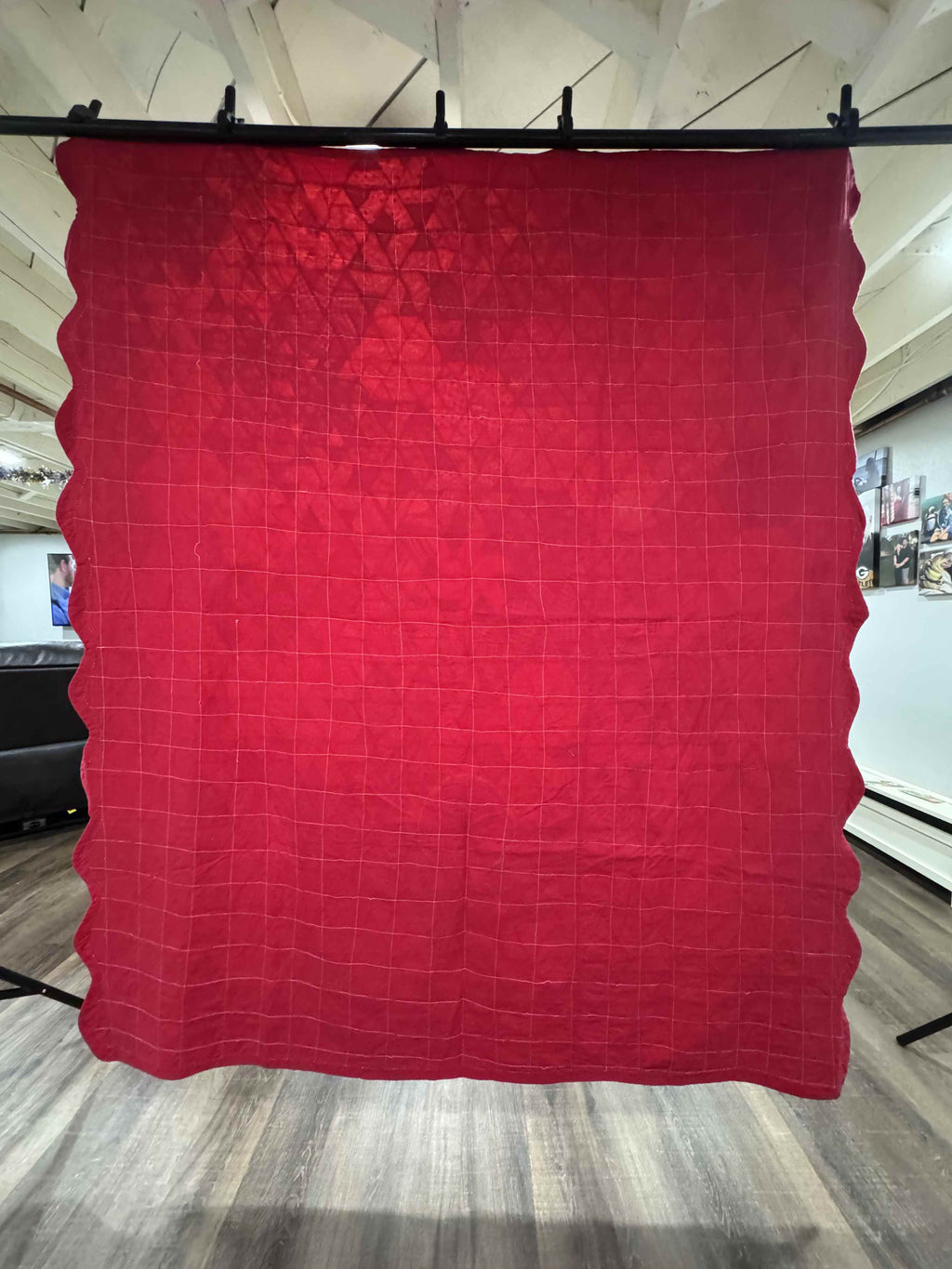 Vintage Quilt Whirling Hexagon