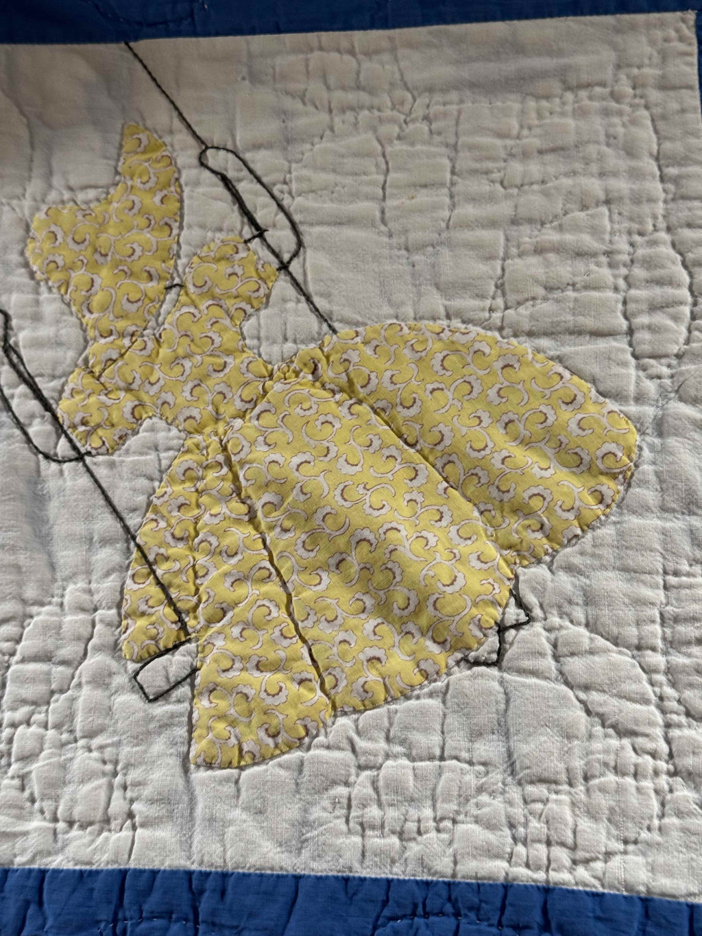 **SOLD Vintage Quilt Sunbonnet Sue on a Swing SOLD**