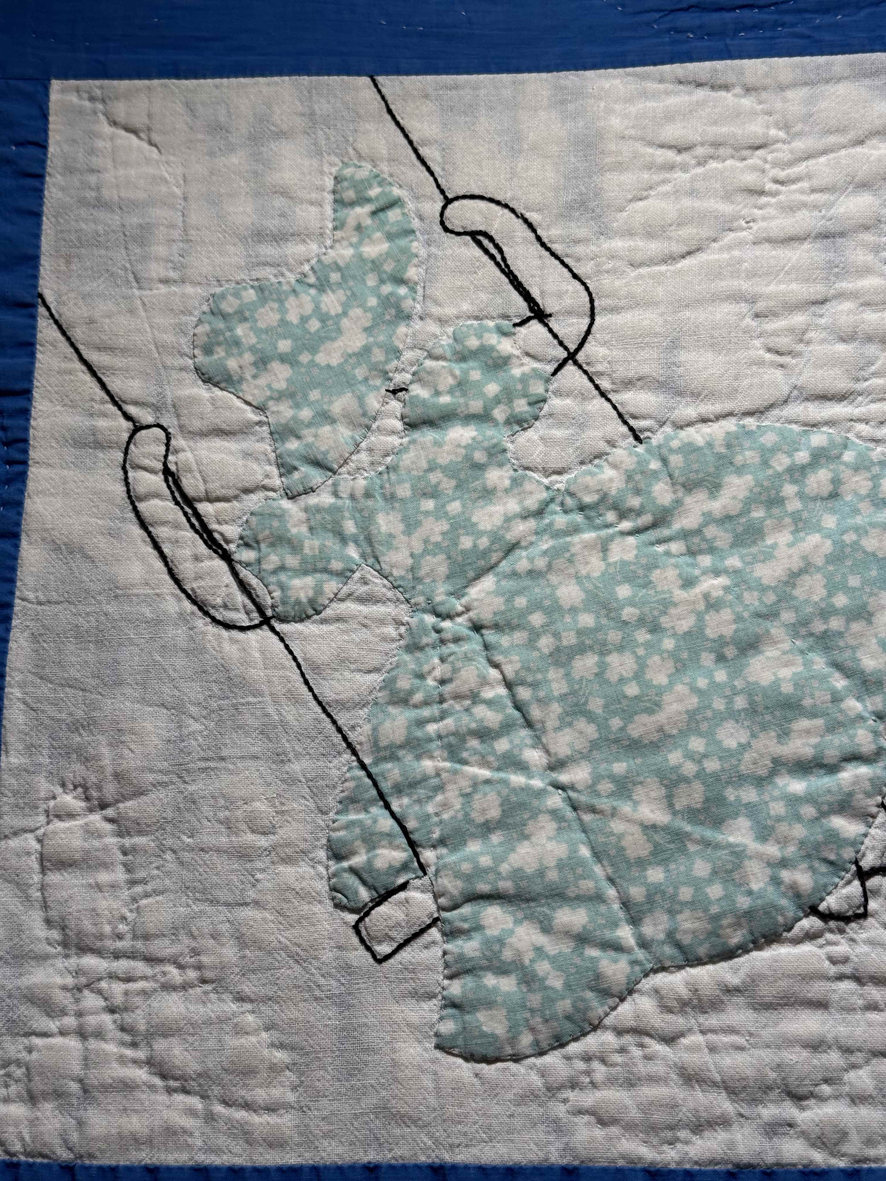 **SOLD Vintage Quilt Sunbonnet Sue on a Swing SOLD**