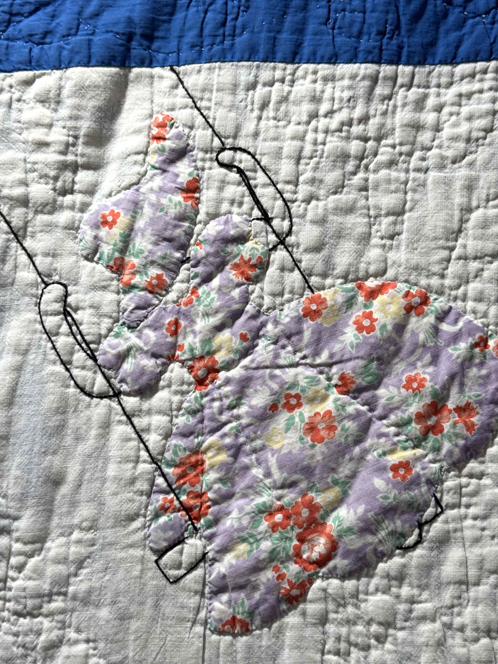 **SOLD Vintage Quilt Sunbonnet Sue on a Swing SOLD**