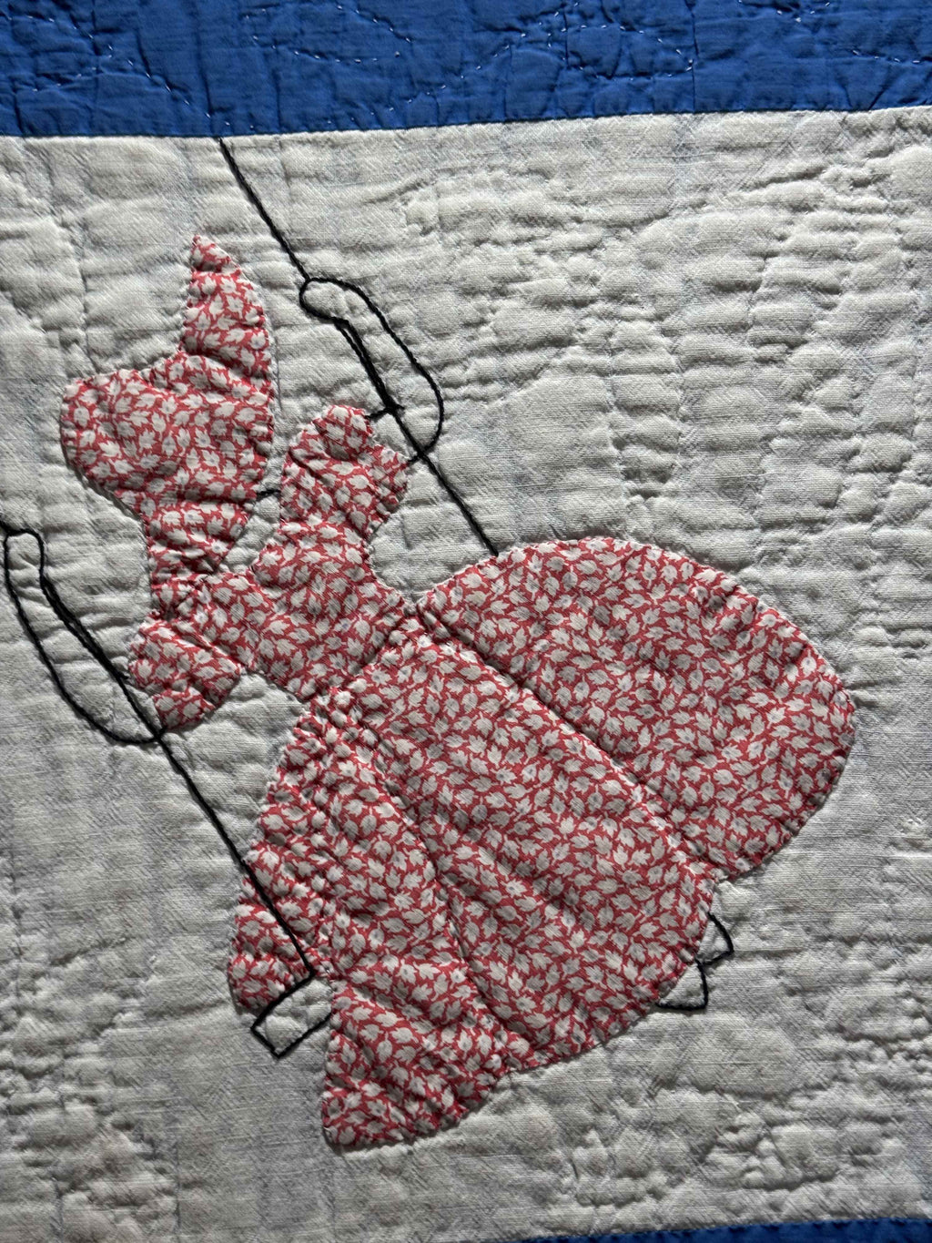 **SOLD Vintage Quilt Sunbonnet Sue on a Swing SOLD**