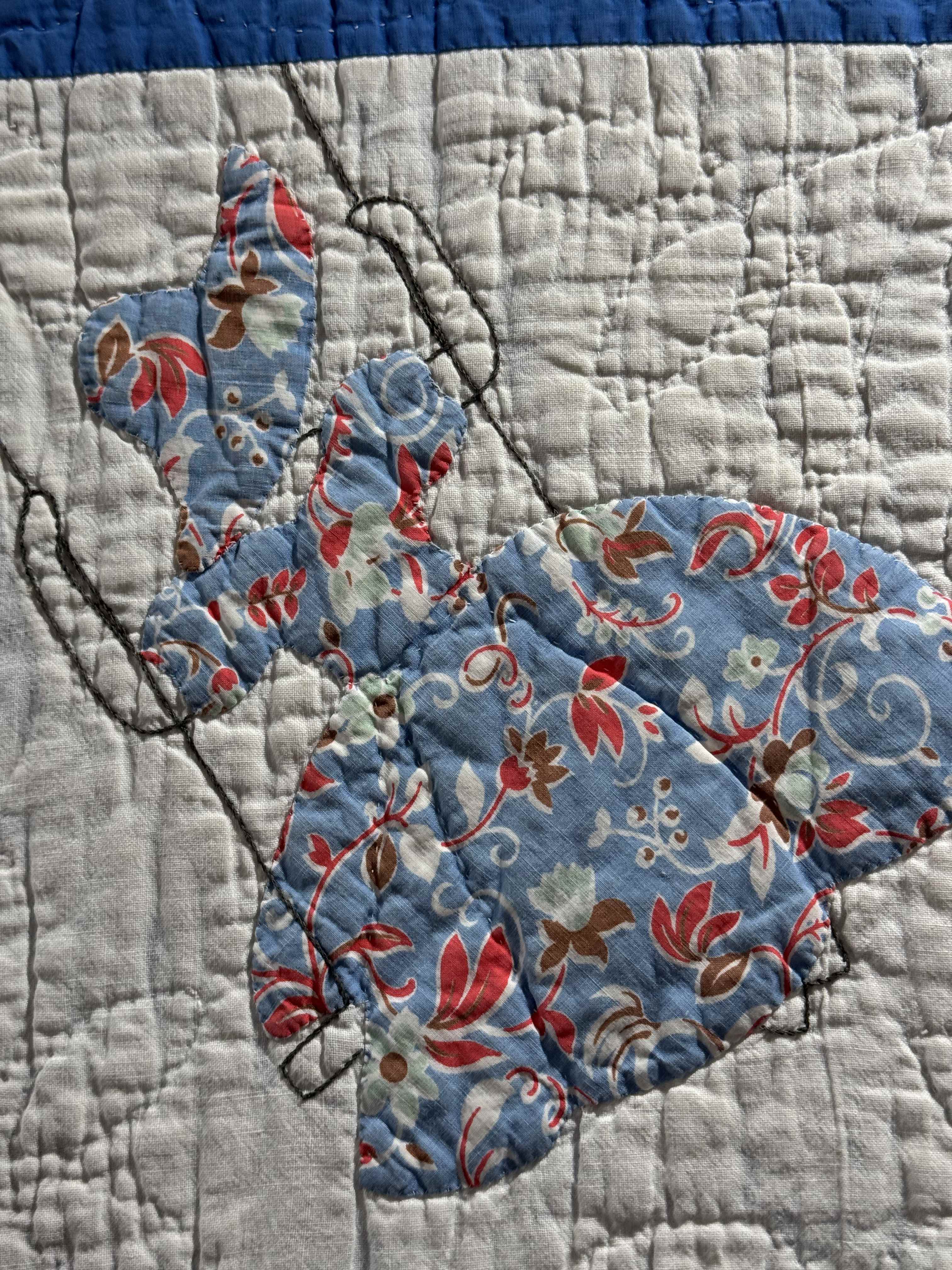 **SOLD Vintage Quilt Sunbonnet Sue on a Swing SOLD**