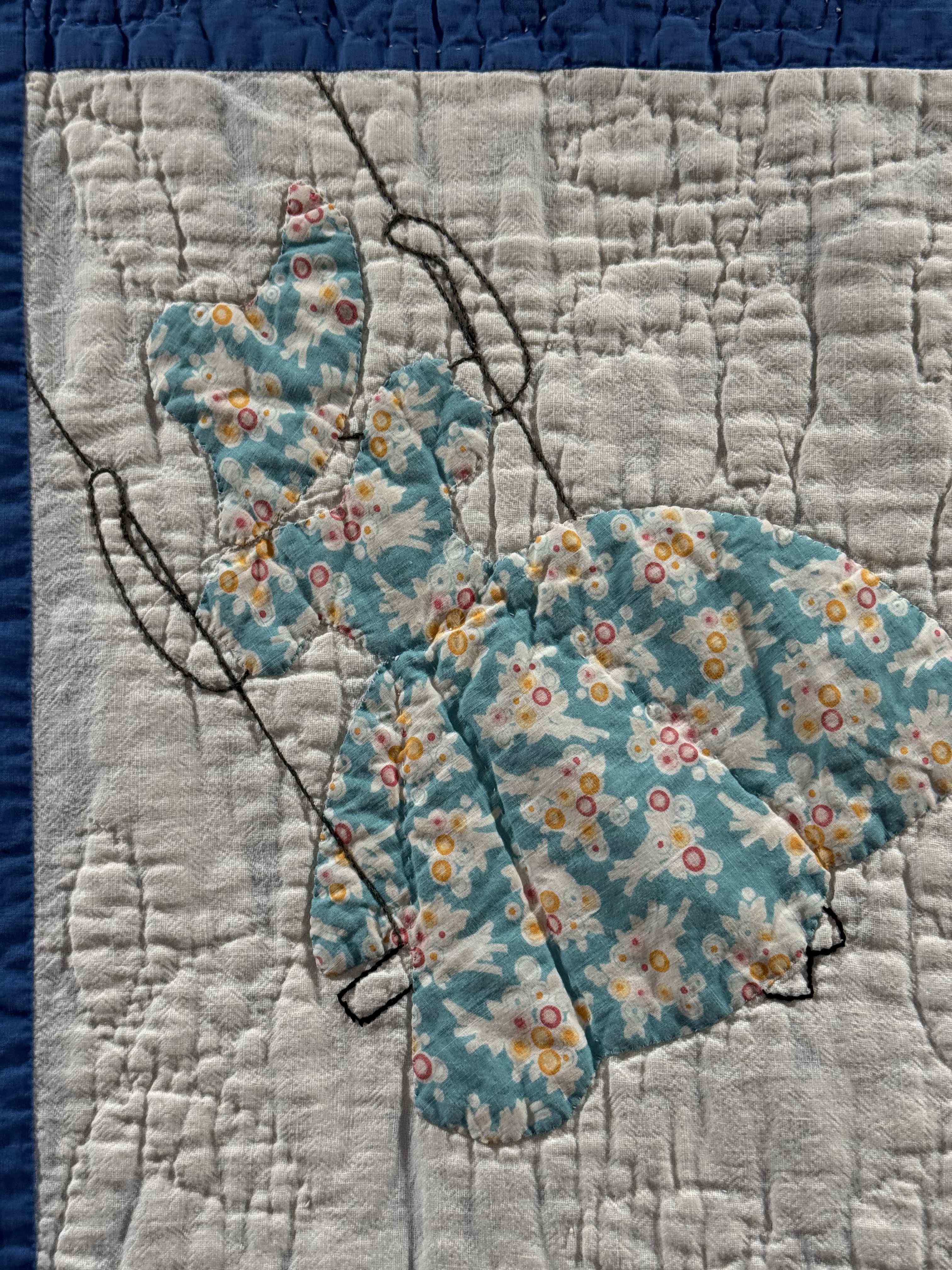**SOLD Vintage Quilt Sunbonnet Sue on a Swing SOLD**