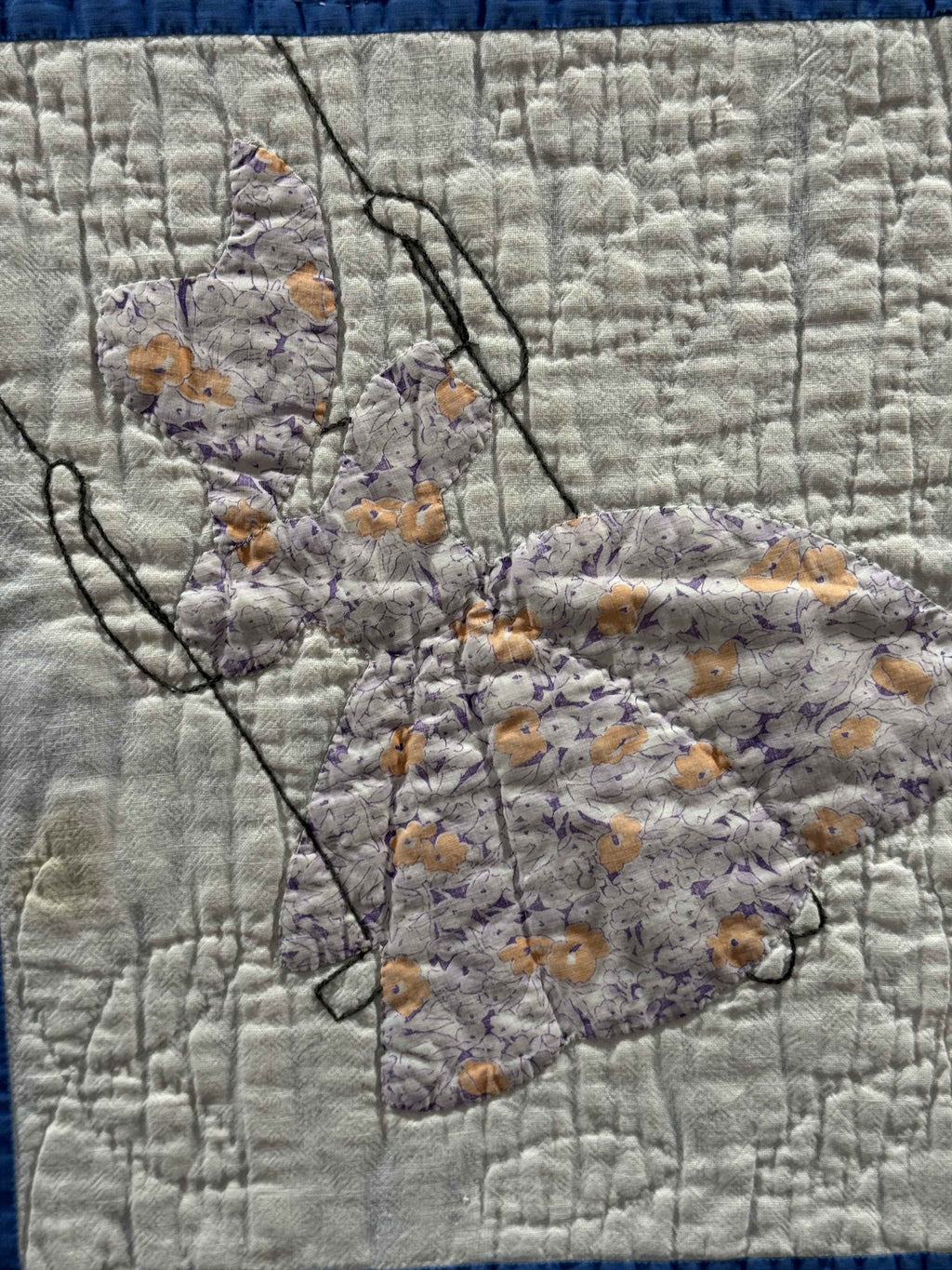**SOLD Vintage Quilt Sunbonnet Sue on a Swing SOLD**