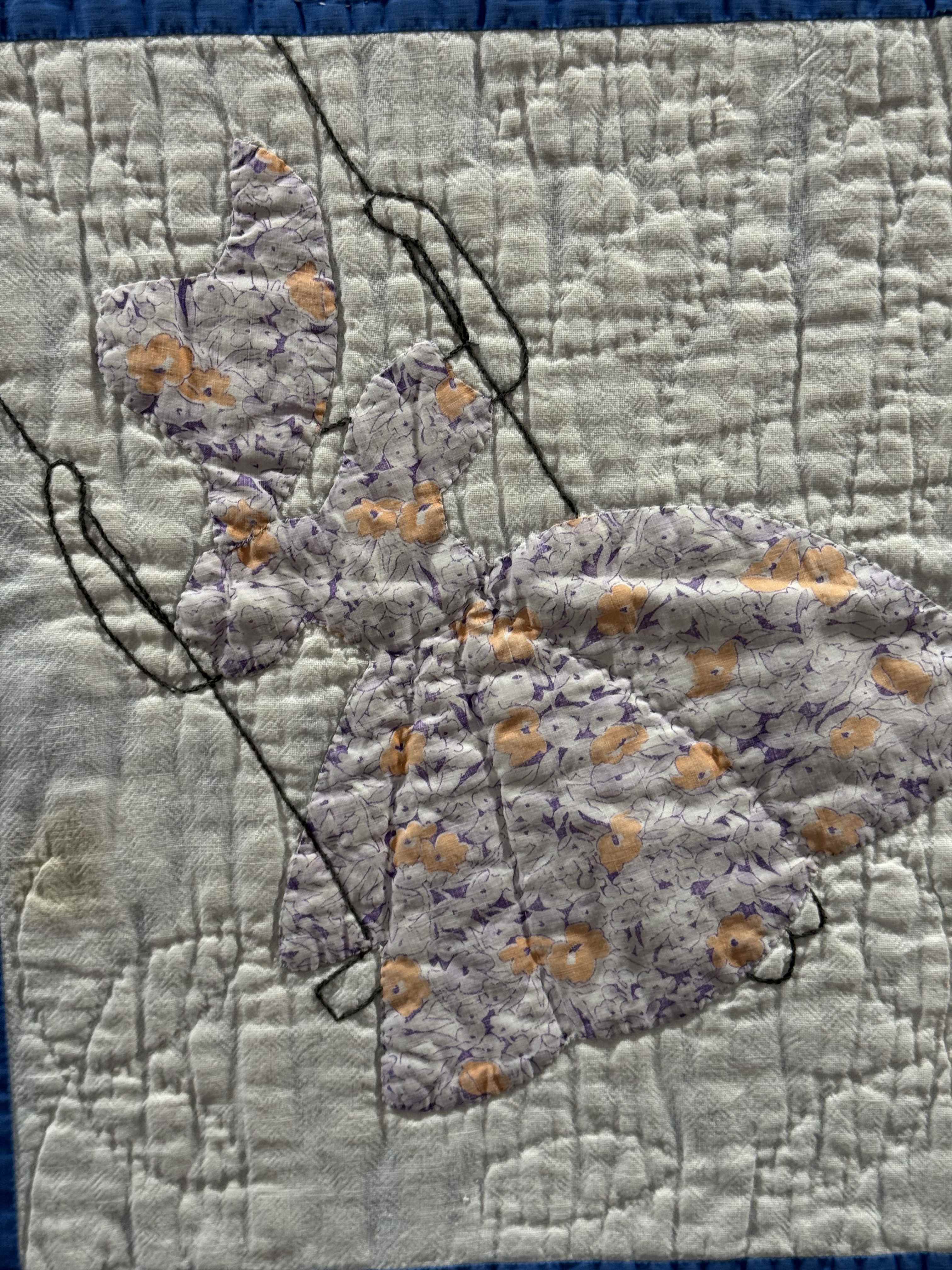 **SOLD Vintage Quilt Sunbonnet Sue on a Swing SOLD**