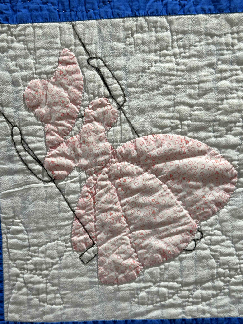 **SOLD Vintage Quilt Sunbonnet Sue on a Swing SOLD**