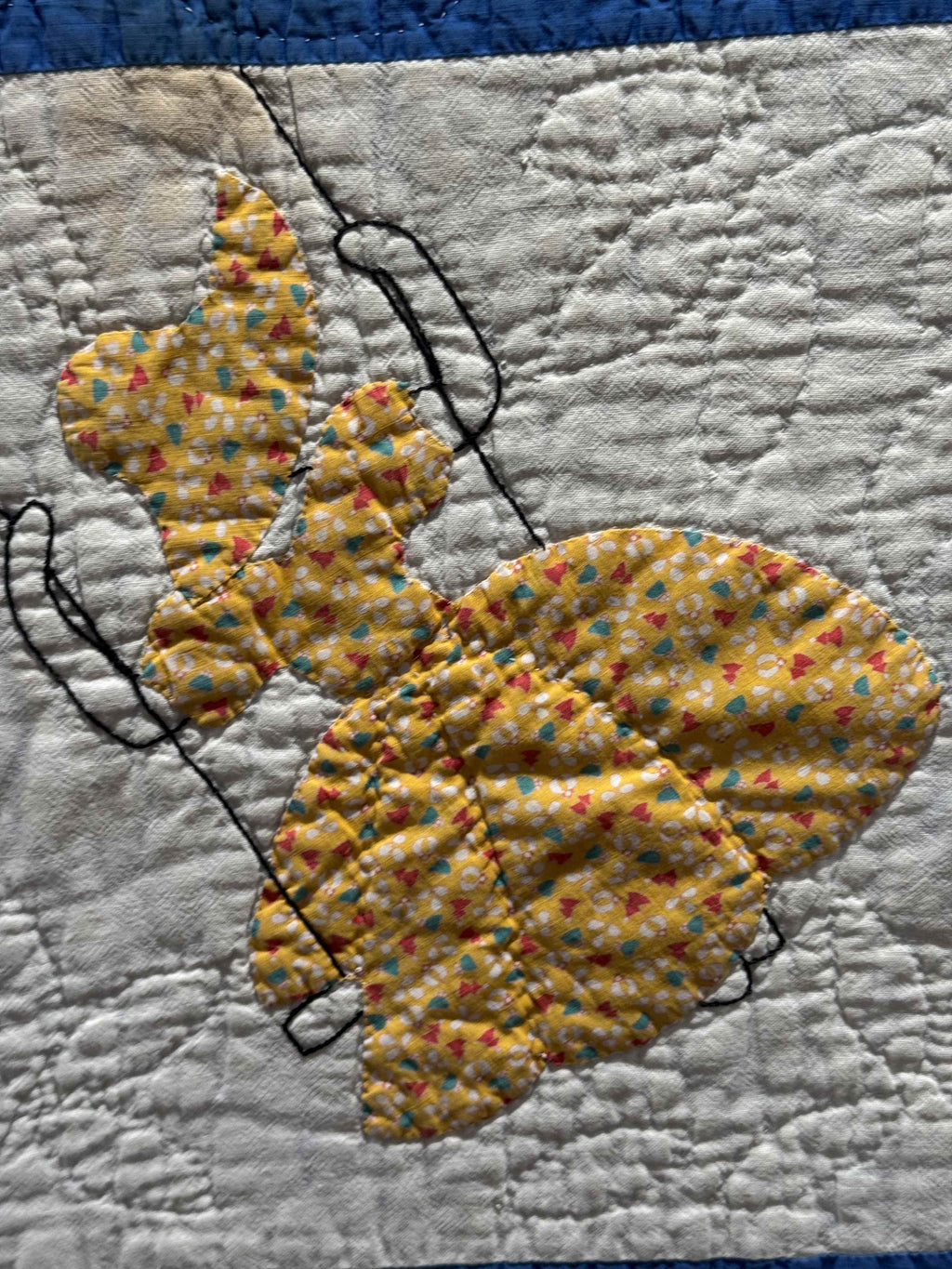 **SOLD Vintage Quilt Sunbonnet Sue on a Swing SOLD**