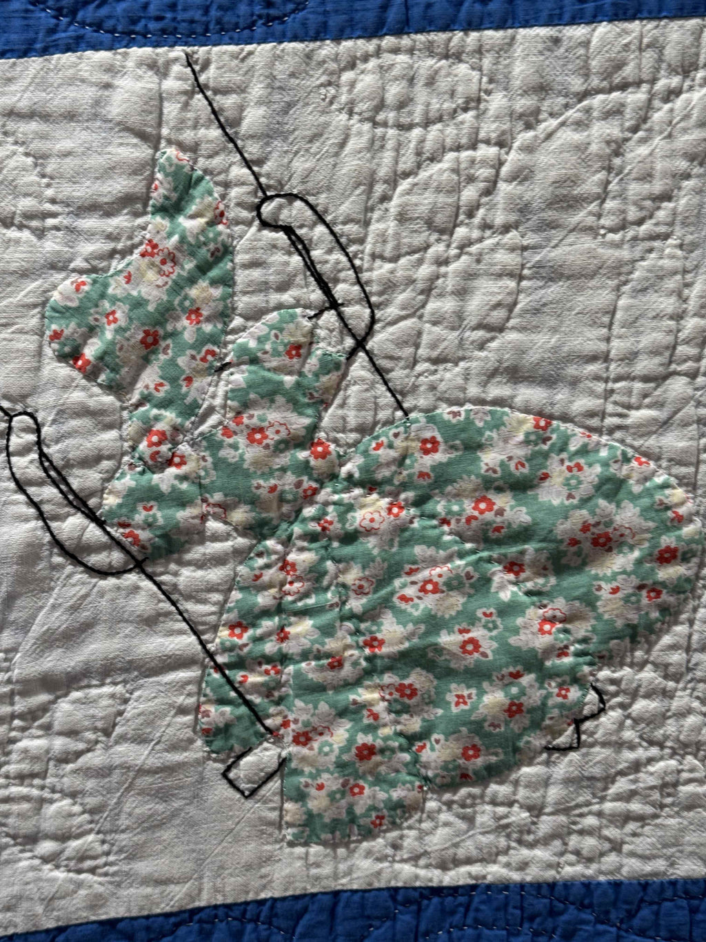 **SOLD Vintage Quilt Sunbonnet Sue on a Swing SOLD**