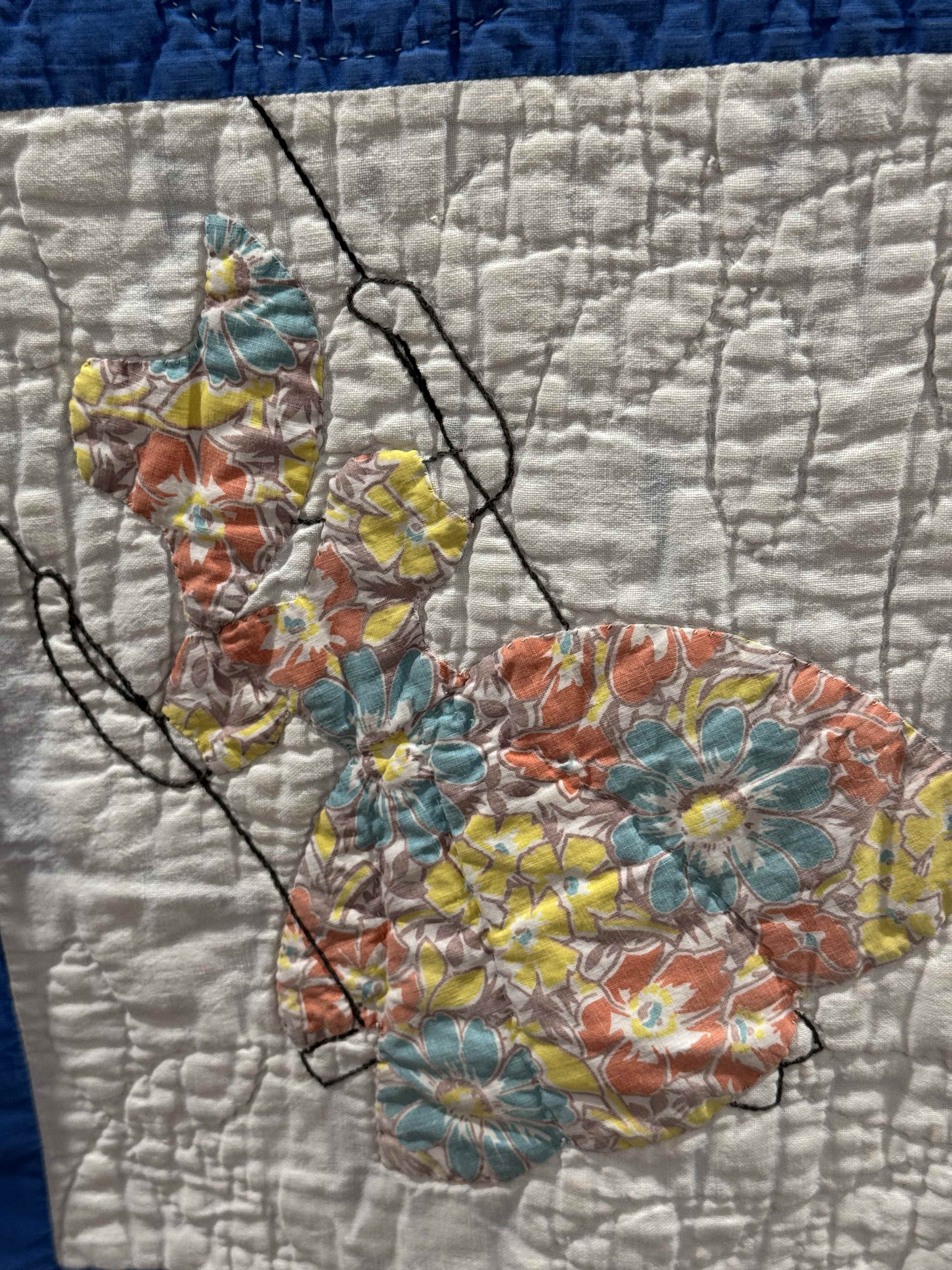 **SOLD Vintage Quilt Sunbonnet Sue on a Swing SOLD**