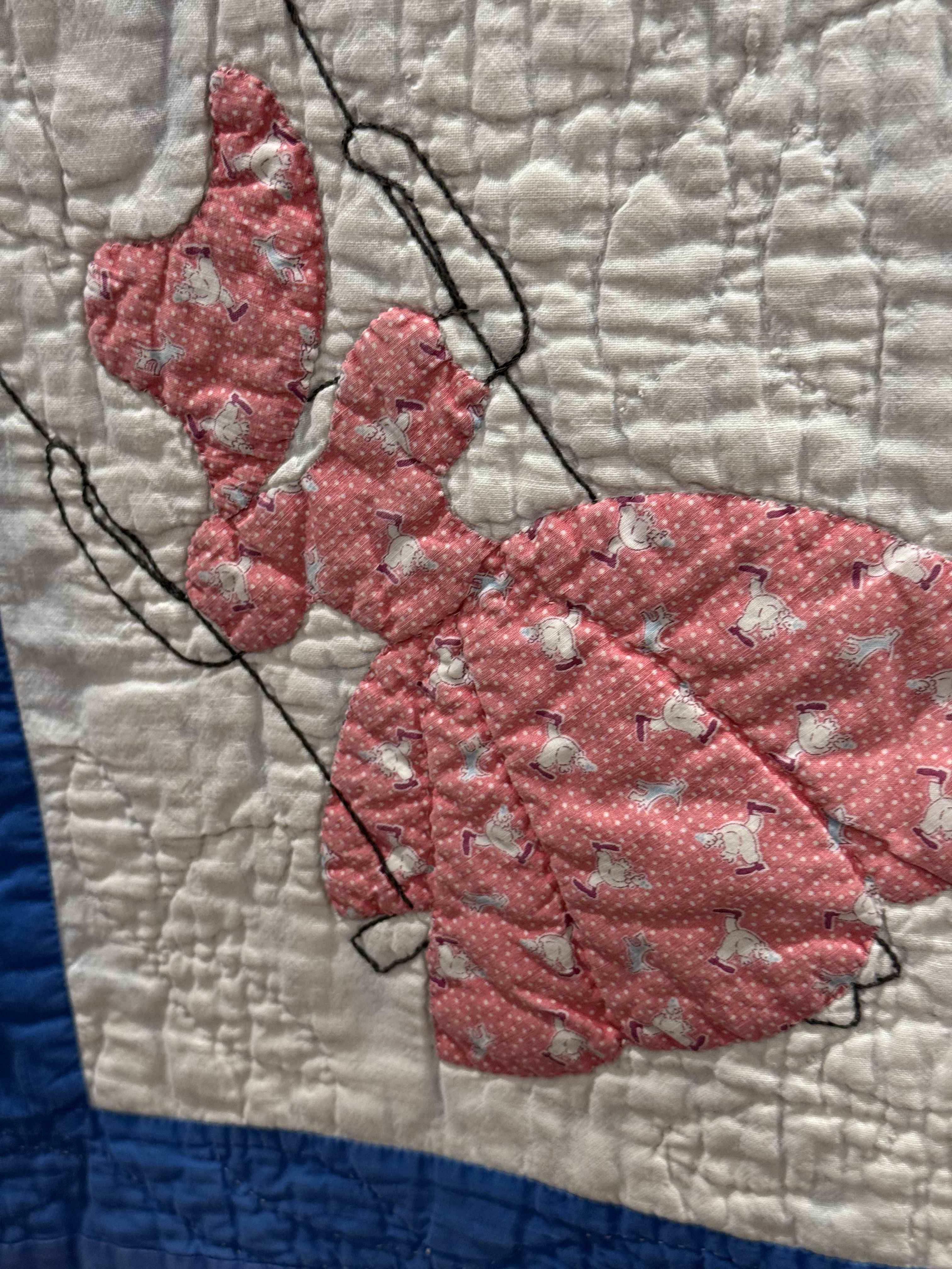 **SOLD Vintage Quilt Sunbonnet Sue on a Swing SOLD**