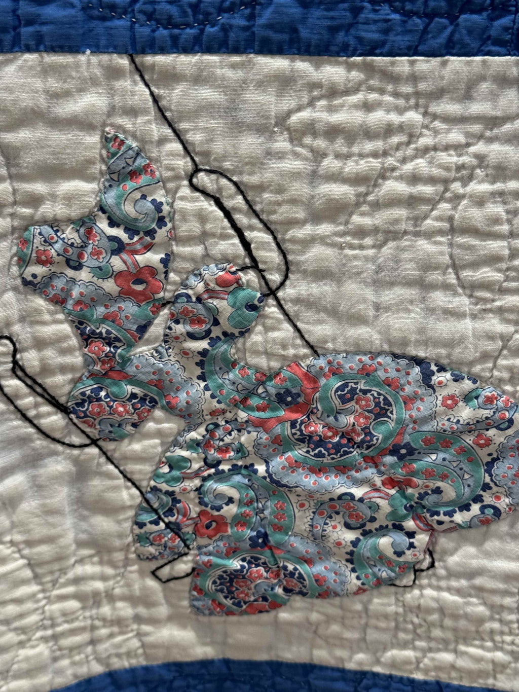 **SOLD Vintage Quilt Sunbonnet Sue on a Swing SOLD**