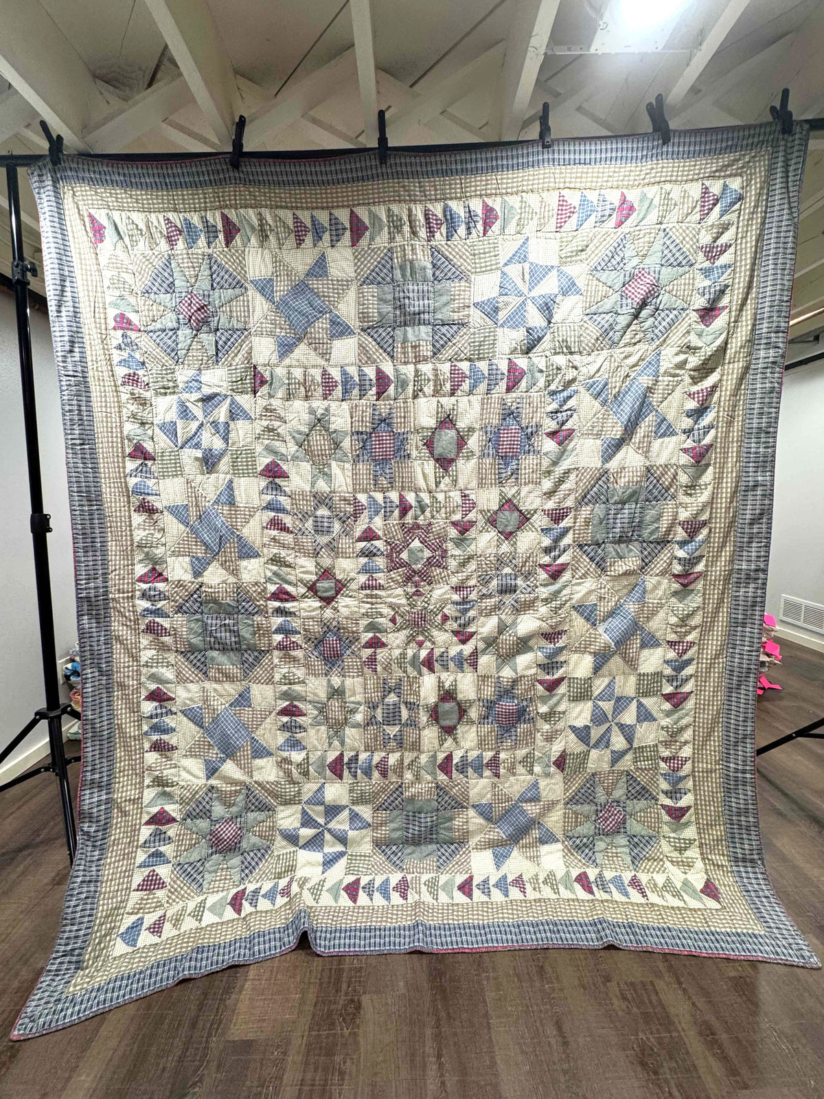 Vintage Quilt Country Plaid Sampler