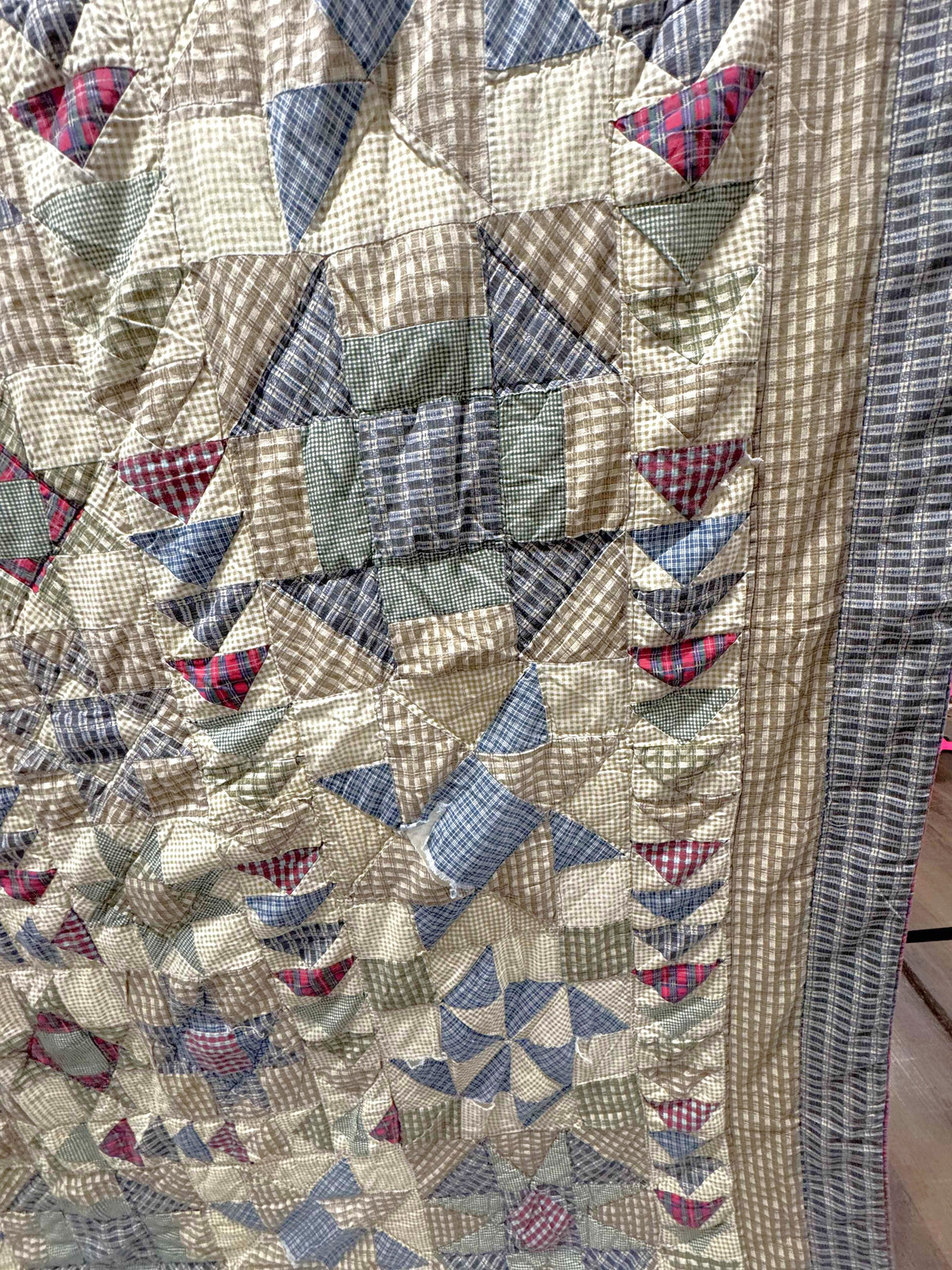 Vintage Quilt Country Plaid Sampler