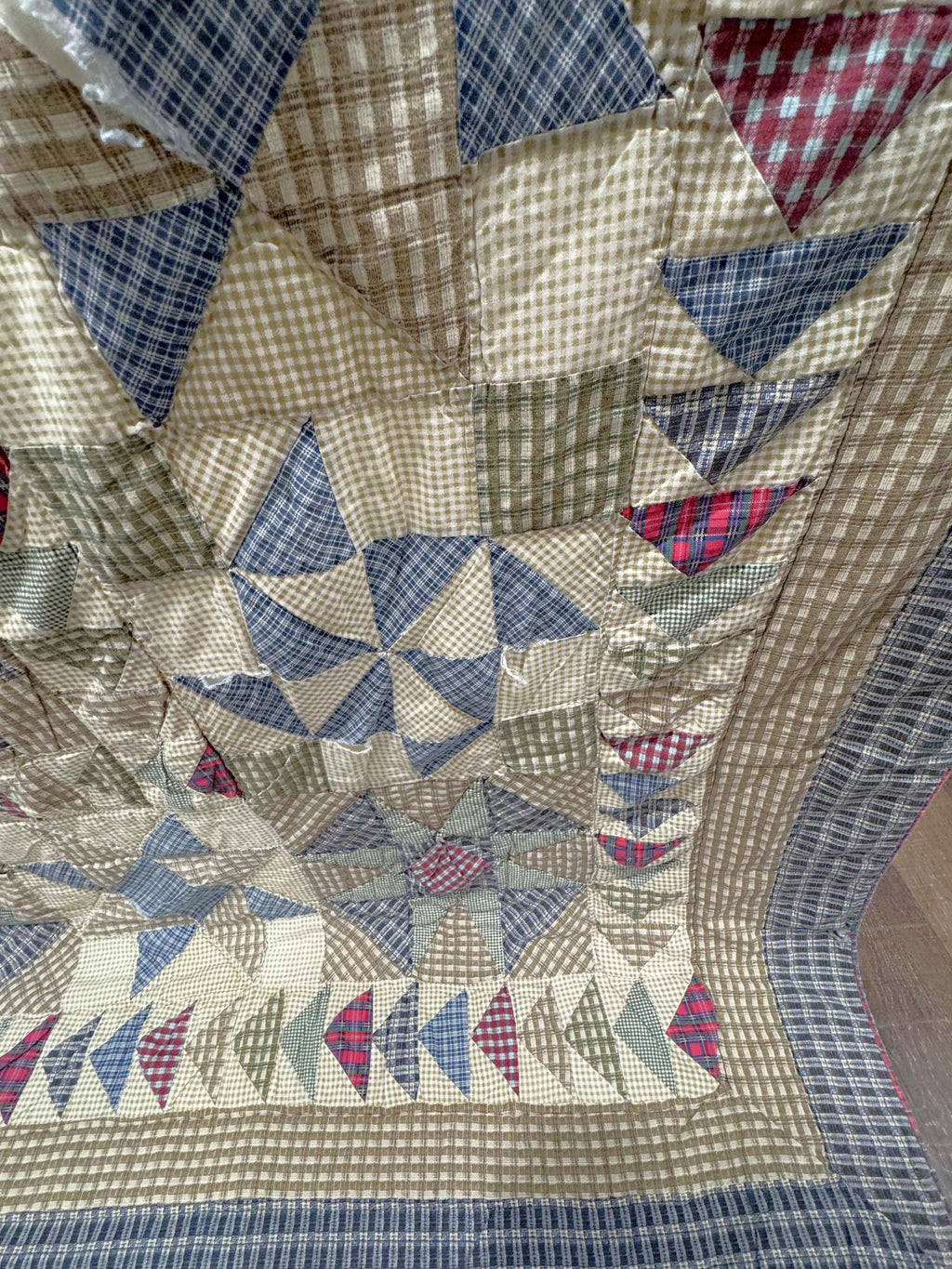 Vintage Quilt Country Plaid Sampler