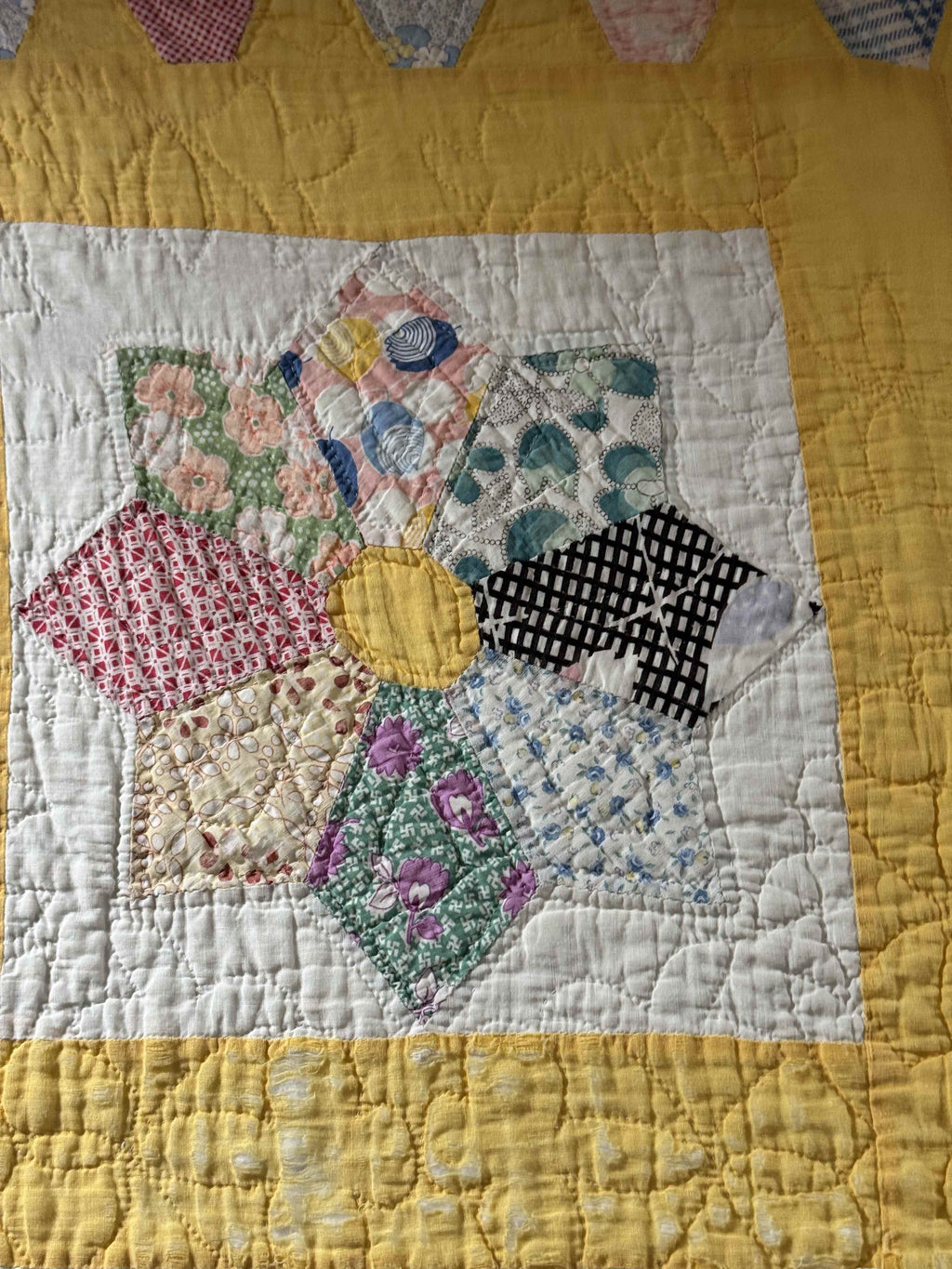 Vintage Quilt Dresden Star