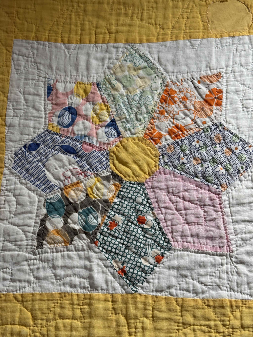 Vintage Quilt Dresden Star