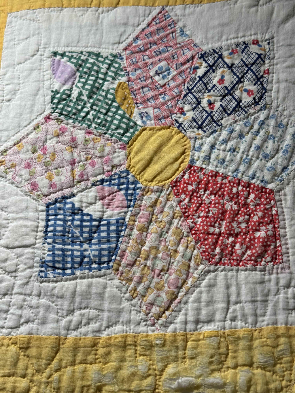 Vintage Quilt Dresden Star